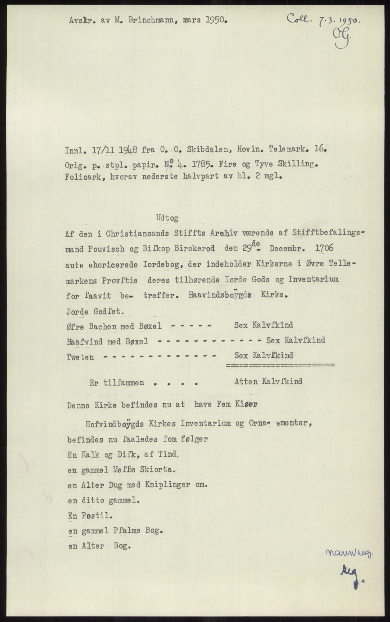 Samlinger til kildeutgivelse, Diplomavskriftsamlingen, RA/EA-4053/H/Ha, p. 3018