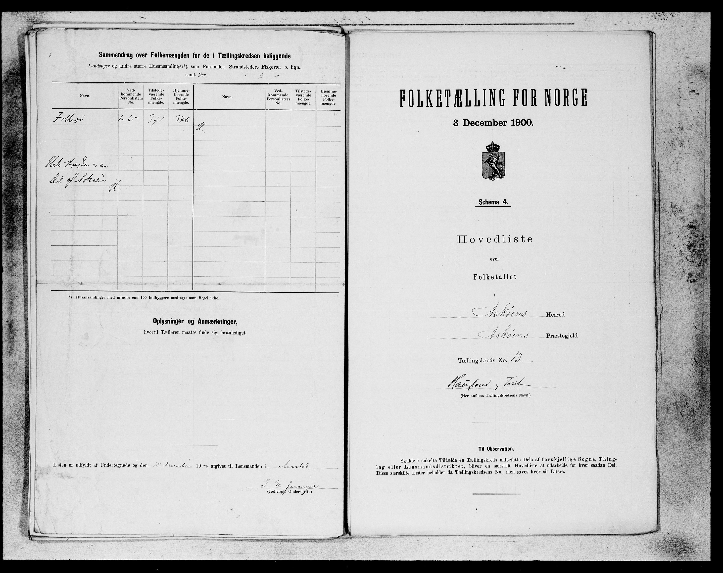 SAB, 1900 census for Askøy, 1900, p. 25