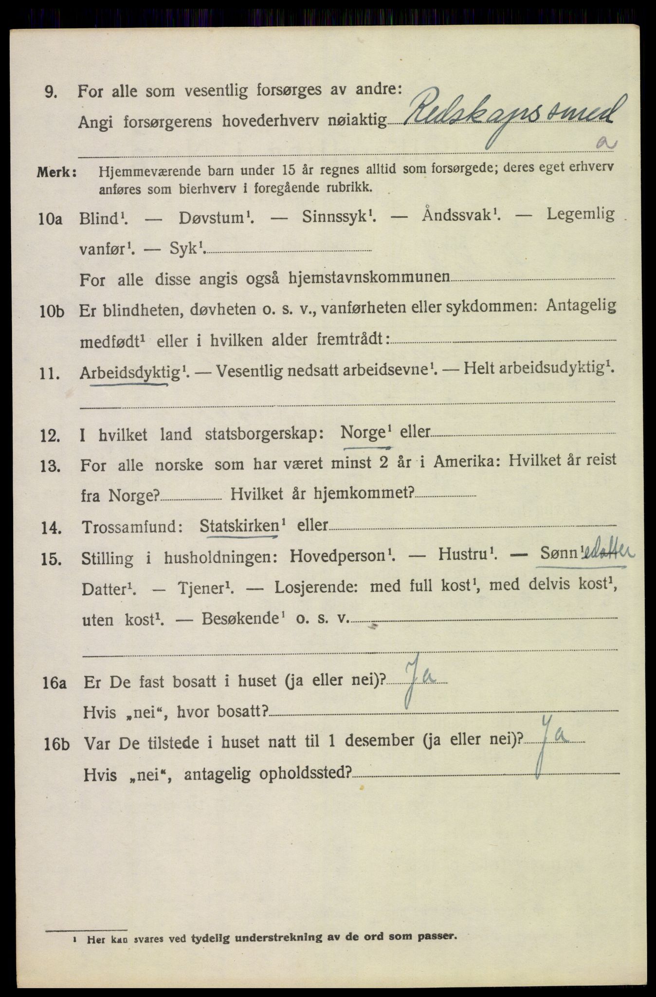 SAH, 1920 census for Eidskog, 1920, p. 6720