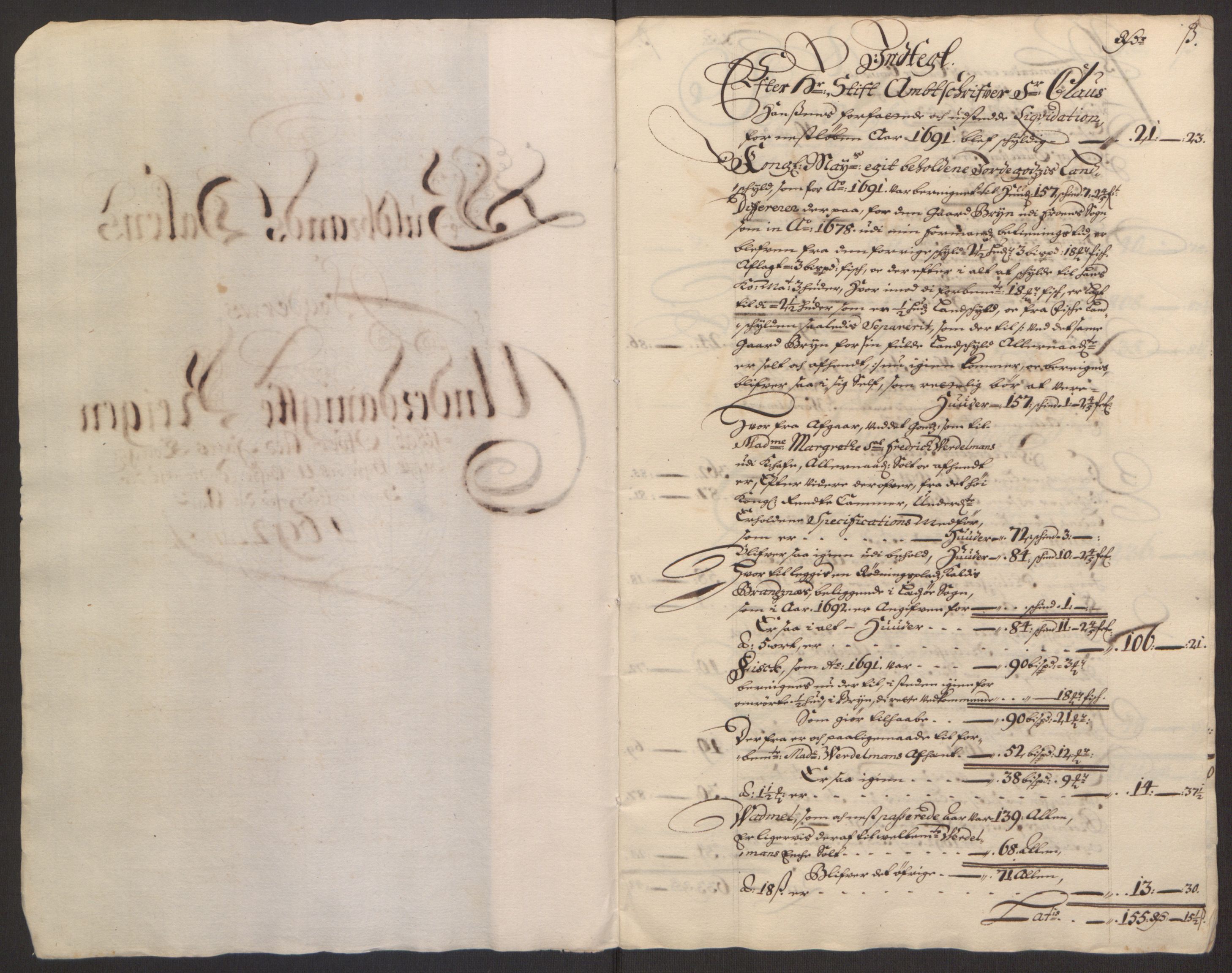 Rentekammeret inntil 1814, Reviderte regnskaper, Fogderegnskap, RA/EA-4092/R17/L1166: Fogderegnskap Gudbrandsdal, 1690-1692, p. 4