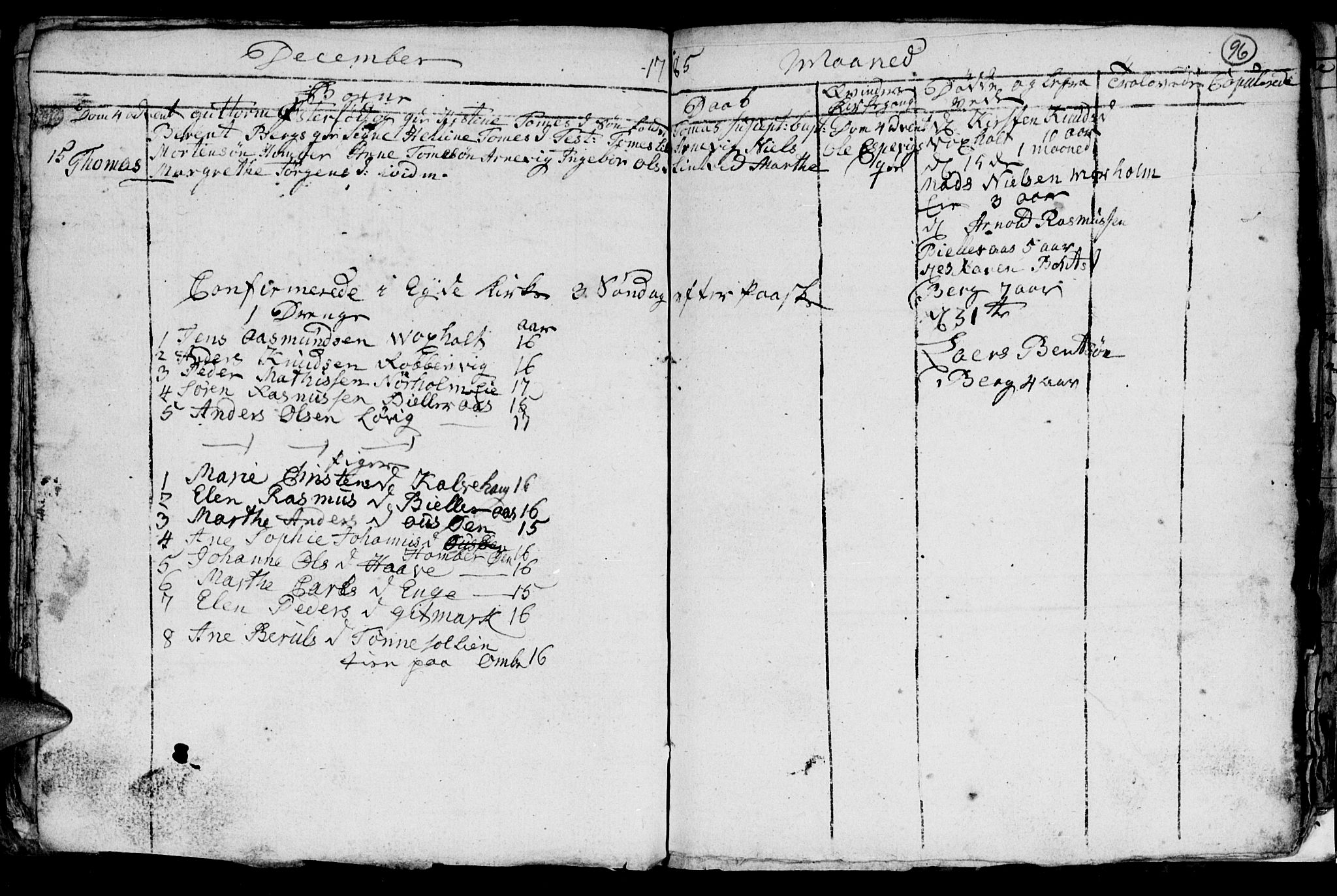 Hommedal sokneprestkontor, AV/SAK-1111-0023/F/Fb/Fba/L0001: Parish register (copy) no. B 1, 1758-1791, p. 96