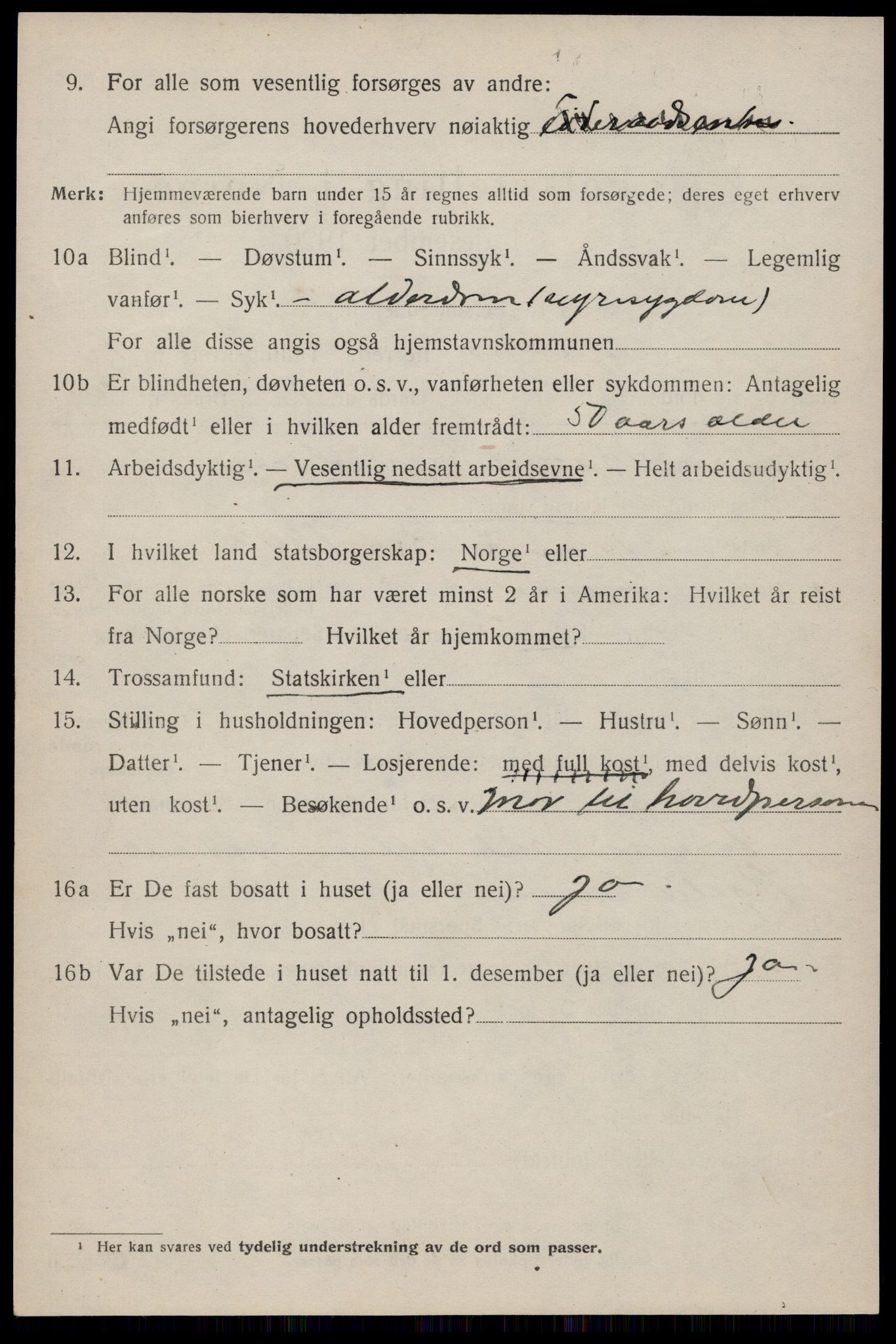 SAKO, 1920 census for Fyresdal, 1920, p. 2674