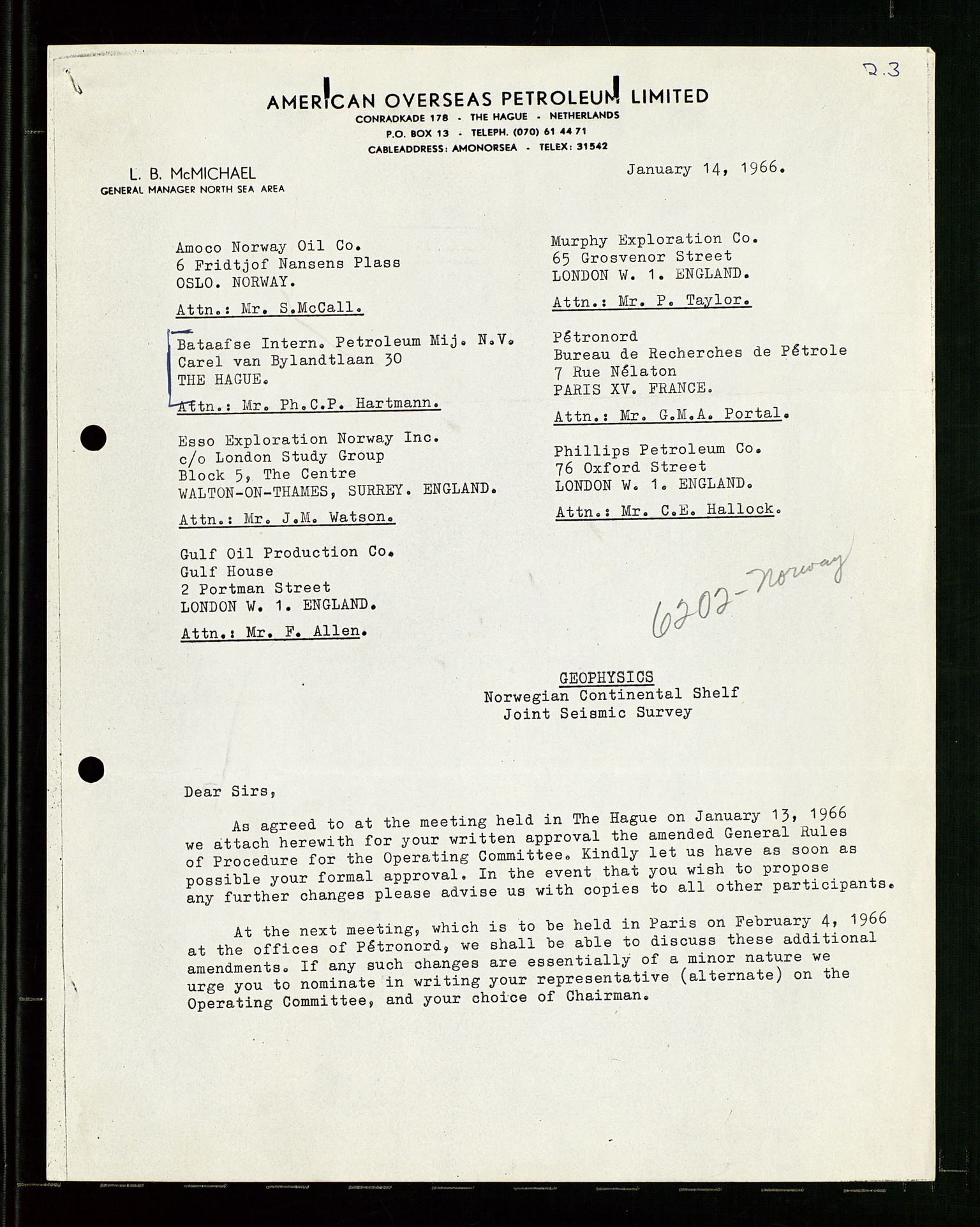 Pa 1512 - Esso Exploration and Production Norway Inc., AV/SAST-A-101917/E/Ea/L0021: Sak og korrespondanse, 1965-1974, p. 18