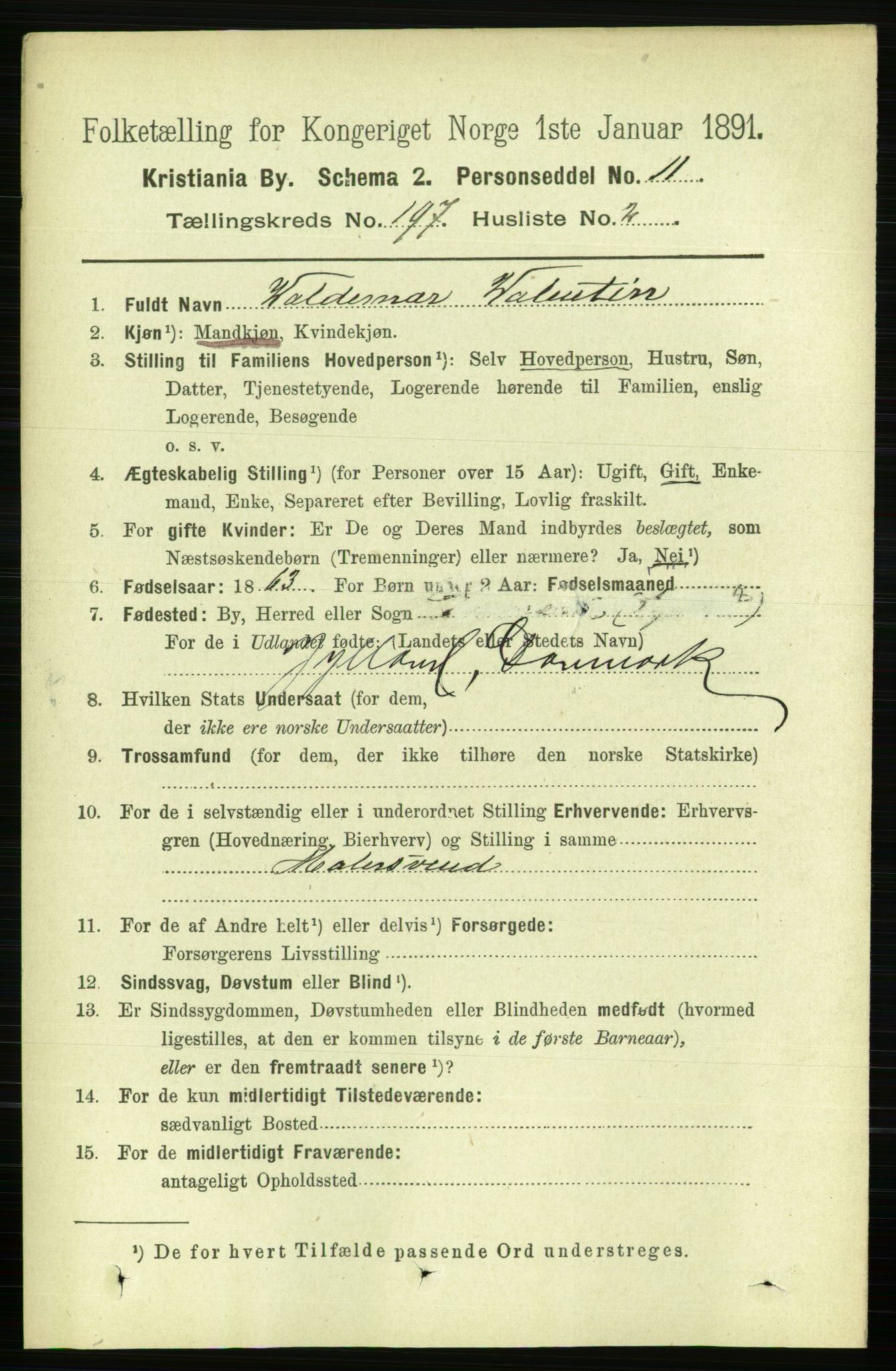 RA, 1891 census for 0301 Kristiania, 1891, p. 118856