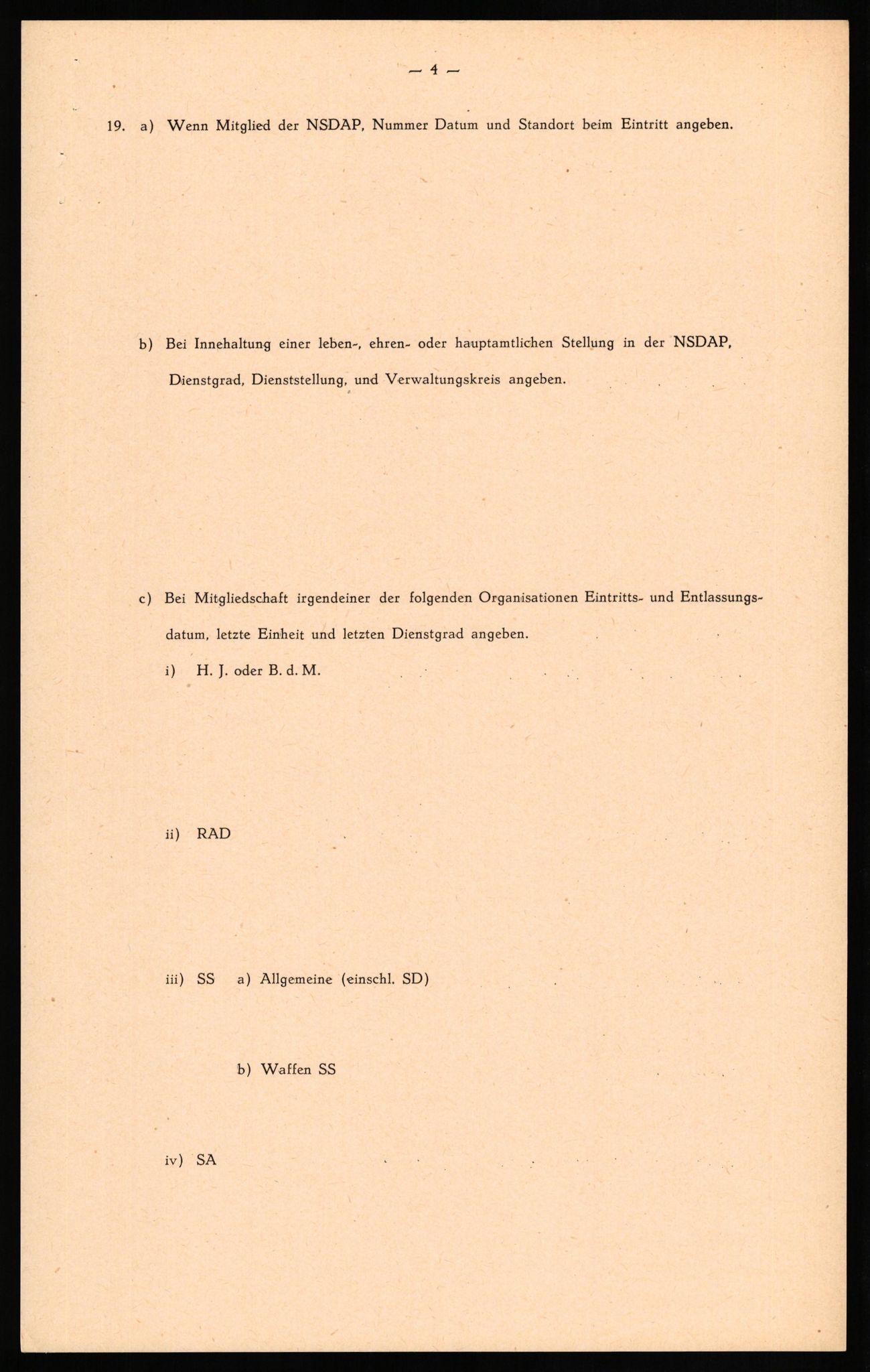 Forsvaret, Forsvarets overkommando II, RA/RAFA-3915/D/Db/L0020: CI Questionaires. Tyske okkupasjonsstyrker i Norge. Tyskere., 1945-1946, p. 58