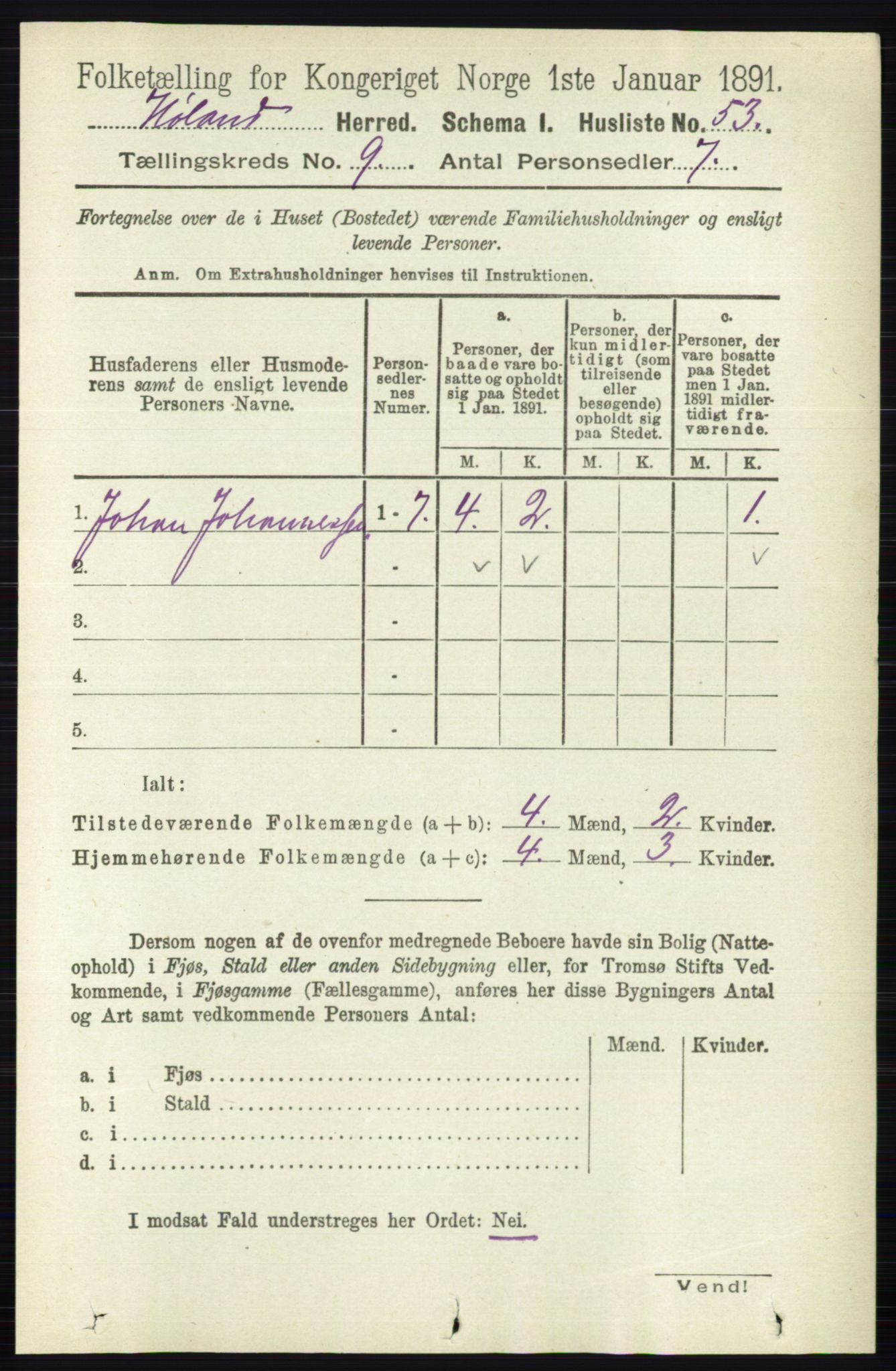 RA, 1891 census for 0221 Høland, 1891, p. 6142