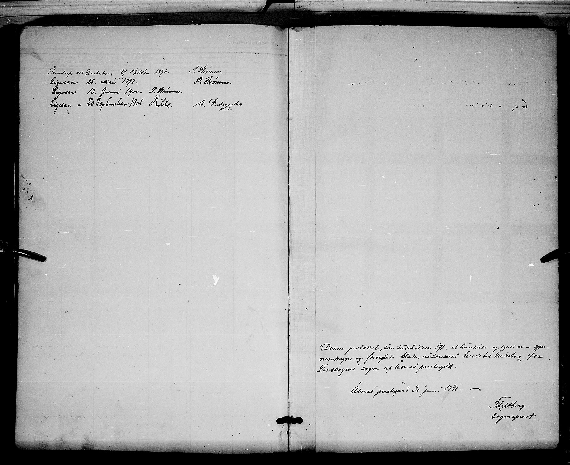 Åsnes prestekontor, AV/SAH-PREST-042/H/Ha/Hab/L0003: Parish register (copy) no. 3, 1890-1902