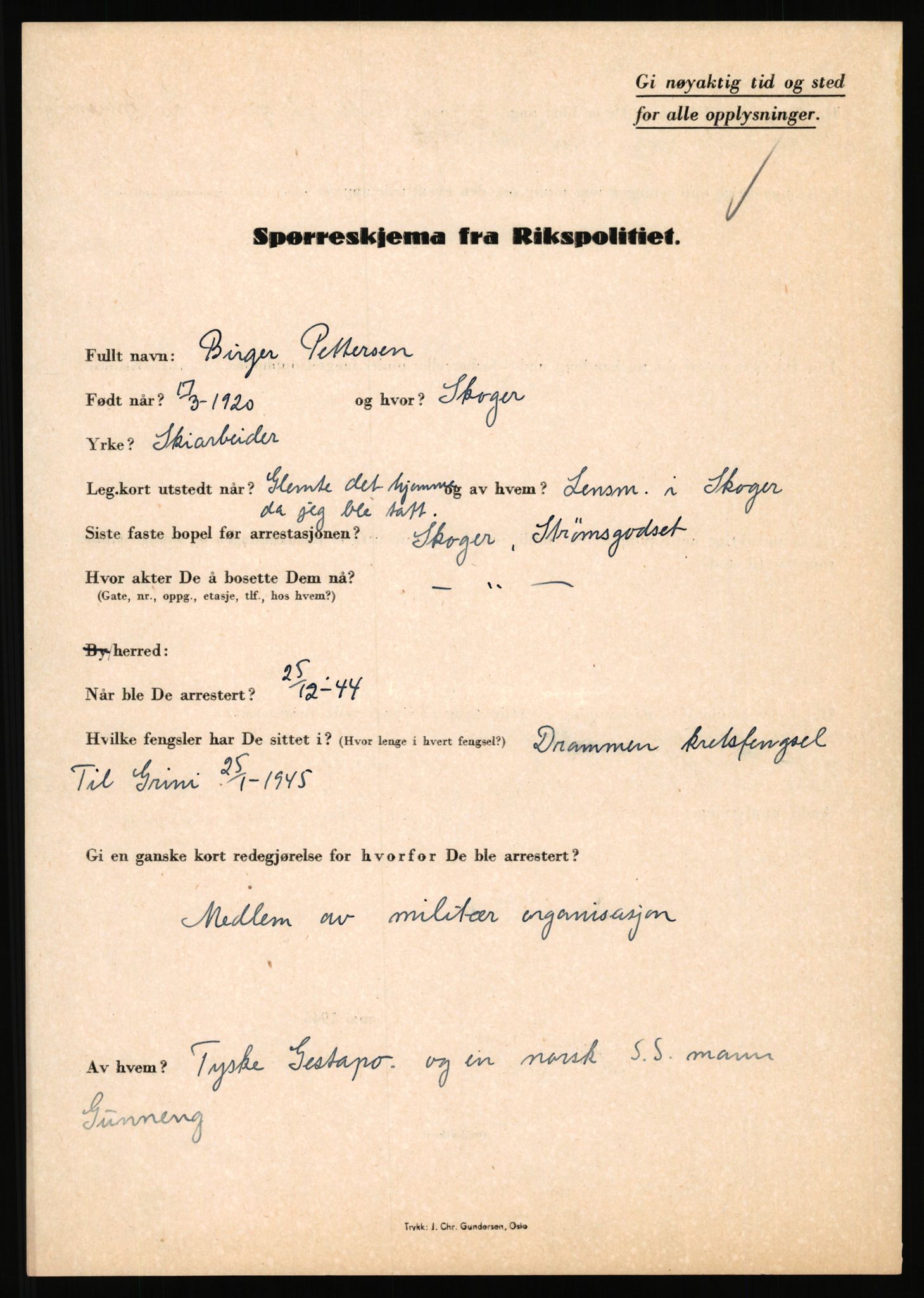 Rikspolitisjefen, AV/RA-S-1560/L/L0014: Pettersen, Aksel - Savosnick, Ernst, 1940-1945, p. 19