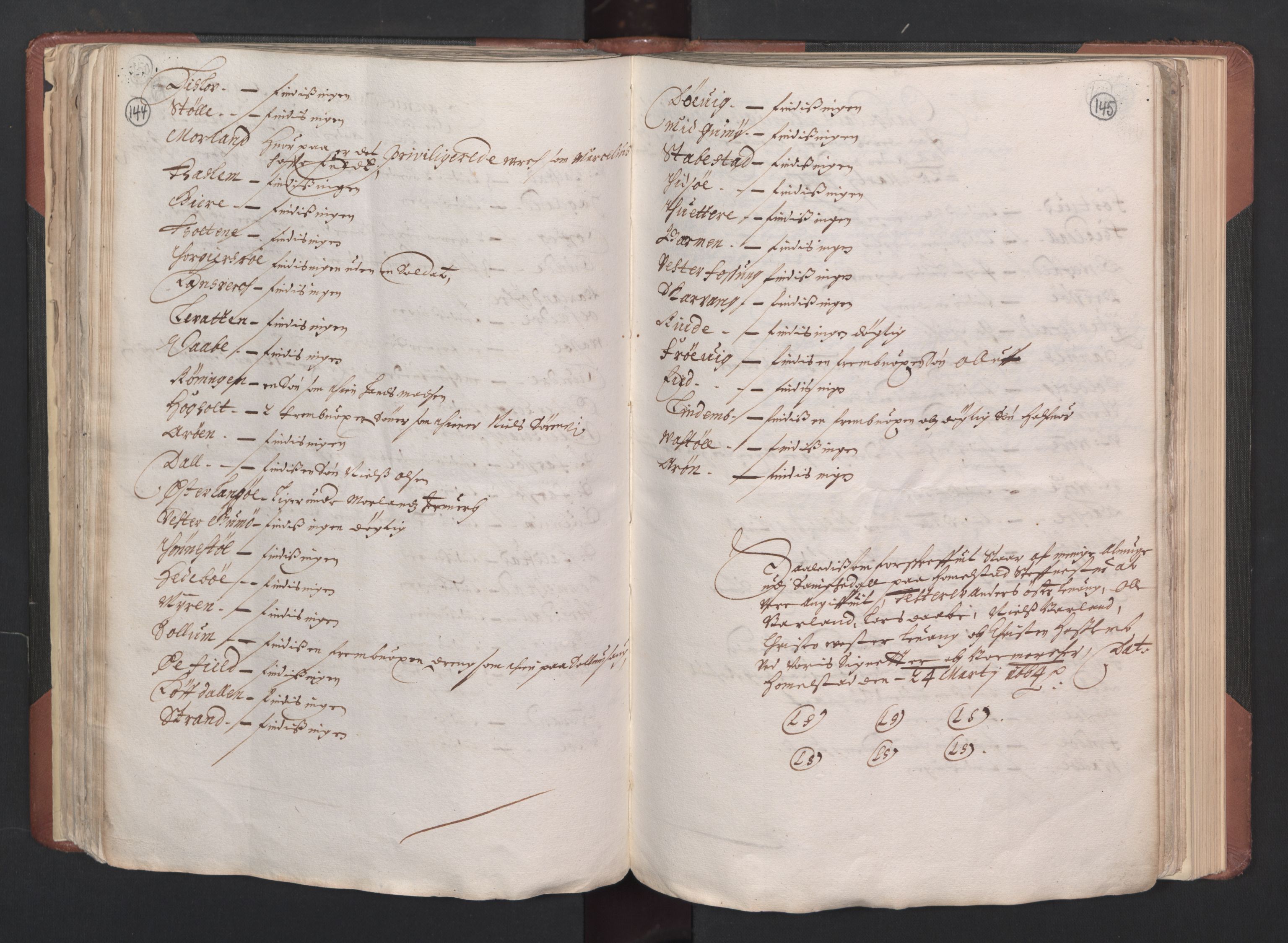 RA, Bailiff's Census 1664-1666, no. 6: Øvre and Nedre Telemark fogderi and Bamble fogderi , 1664, p. 144-145