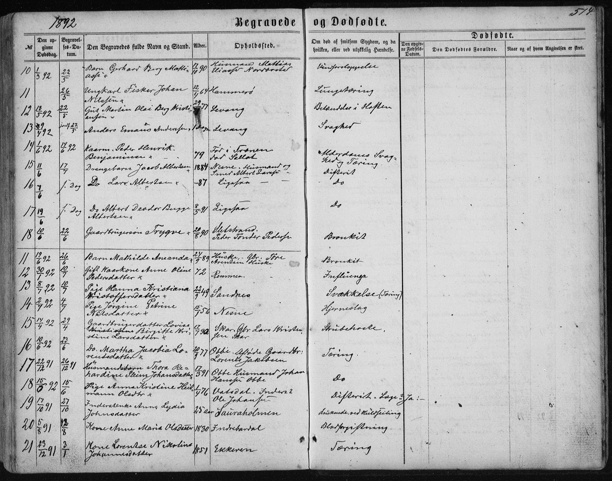 Ministerialprotokoller, klokkerbøker og fødselsregistre - Nordland, AV/SAT-A-1459/838/L0556: Parish register (copy) no. 838C03, 1861-1893, p. 514