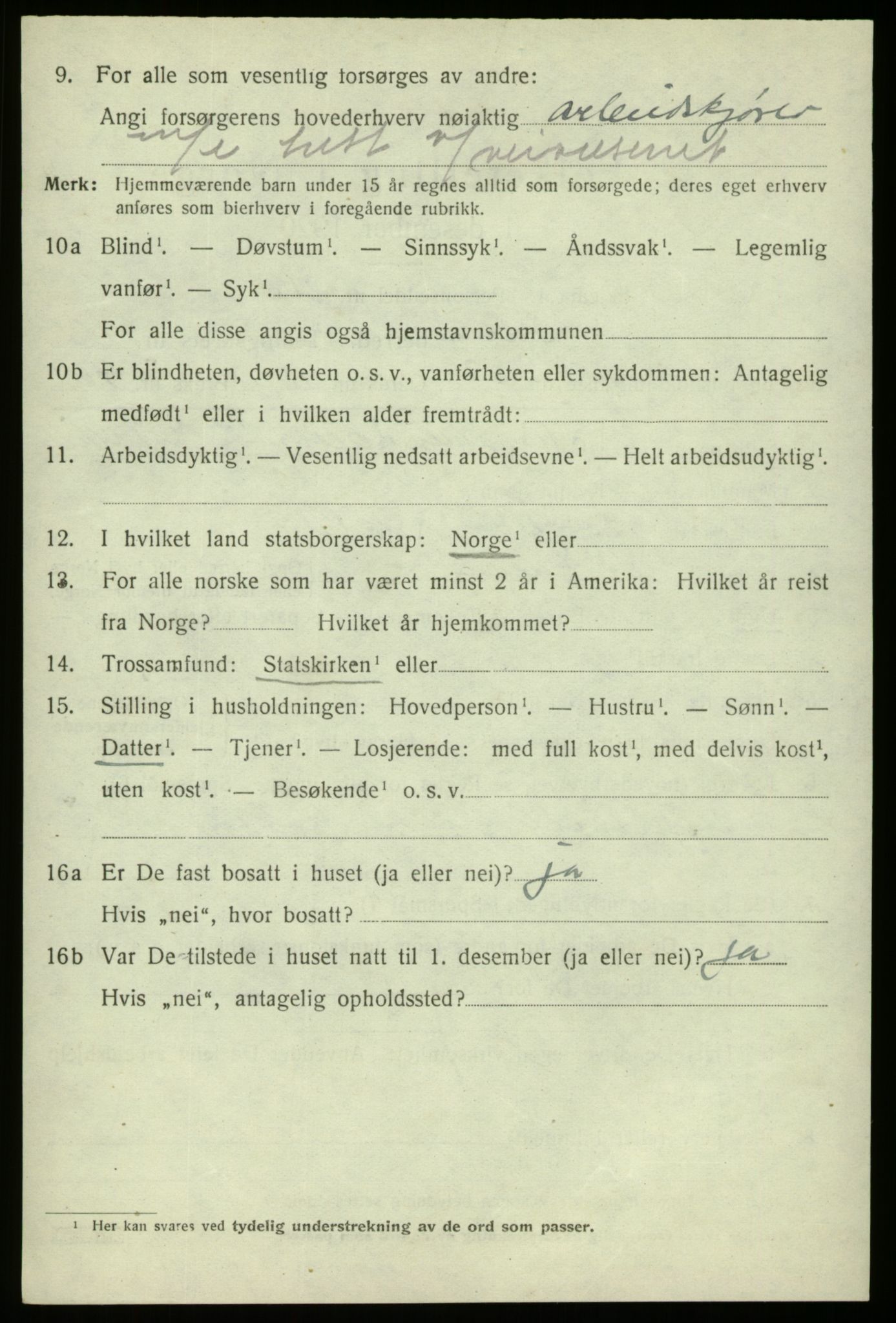 SAB, 1920 census for Fana, 1920, p. 26726