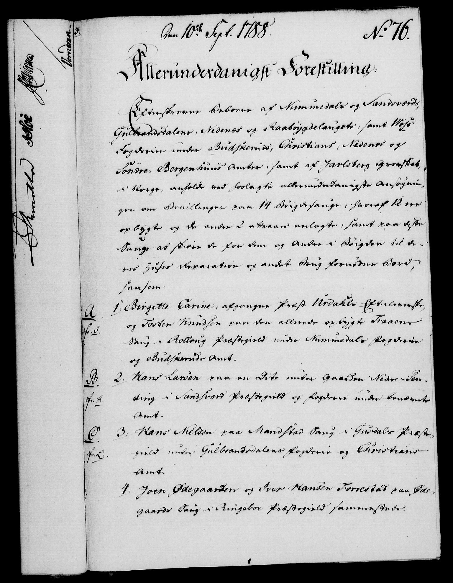 Rentekammeret, Kammerkanselliet, RA/EA-3111/G/Gf/Gfa/L0070: Norsk relasjons- og resolusjonsprotokoll (merket RK 52.70), 1788, p. 475