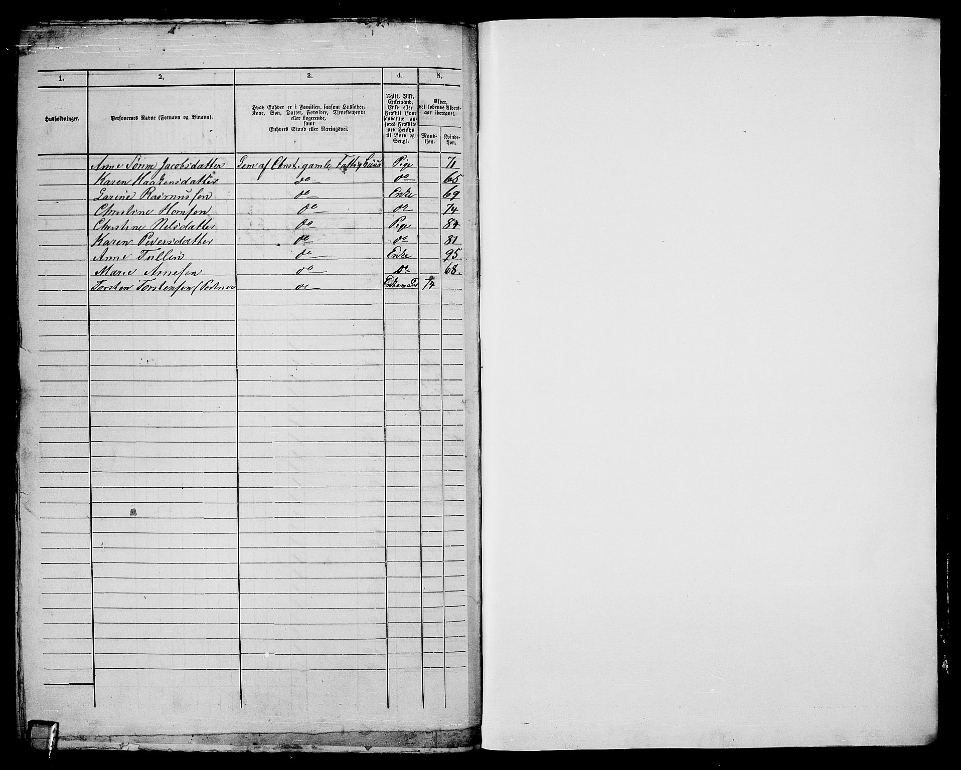 RA, 1865 census for Kristiania, 1865, p. 3145