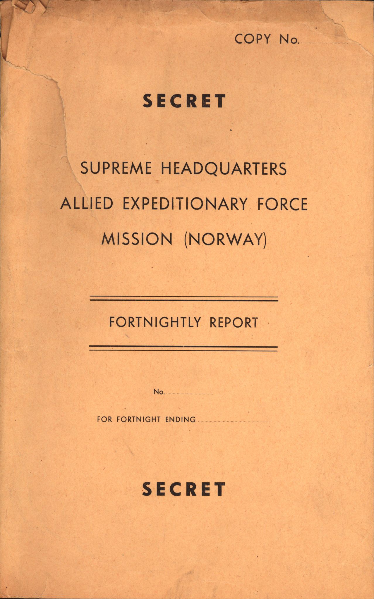 Forsvarets Overkommando. 2 kontor. Arkiv 11.4. Spredte tyske arkivsaker, AV/RA-RAFA-7031/D/Dar/Darc/L0002: Oberkommando der Wehrmacht Norwegen (OKW/N), 1945, p. 1