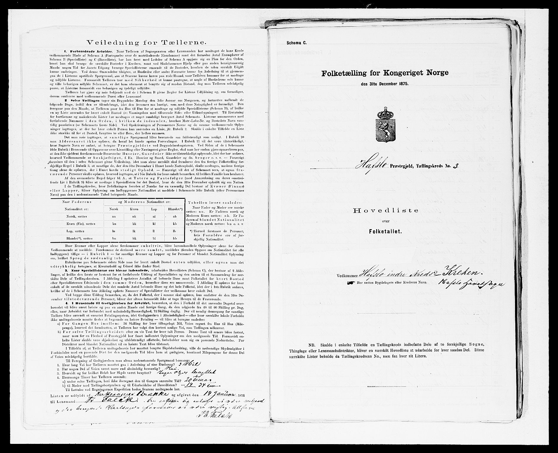 SAB, 1875 census for 1425P Hafslo, 1875, p. 6