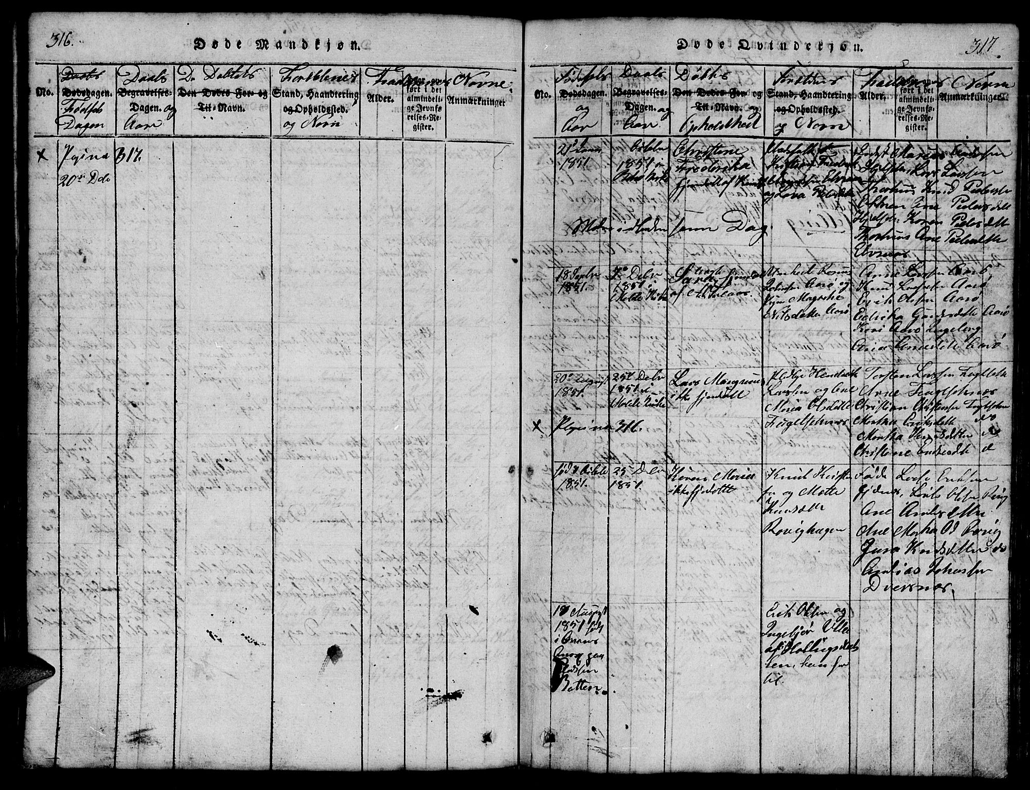 Ministerialprotokoller, klokkerbøker og fødselsregistre - Møre og Romsdal, AV/SAT-A-1454/555/L0665: Parish register (copy) no. 555C01, 1818-1868, p. 316-317