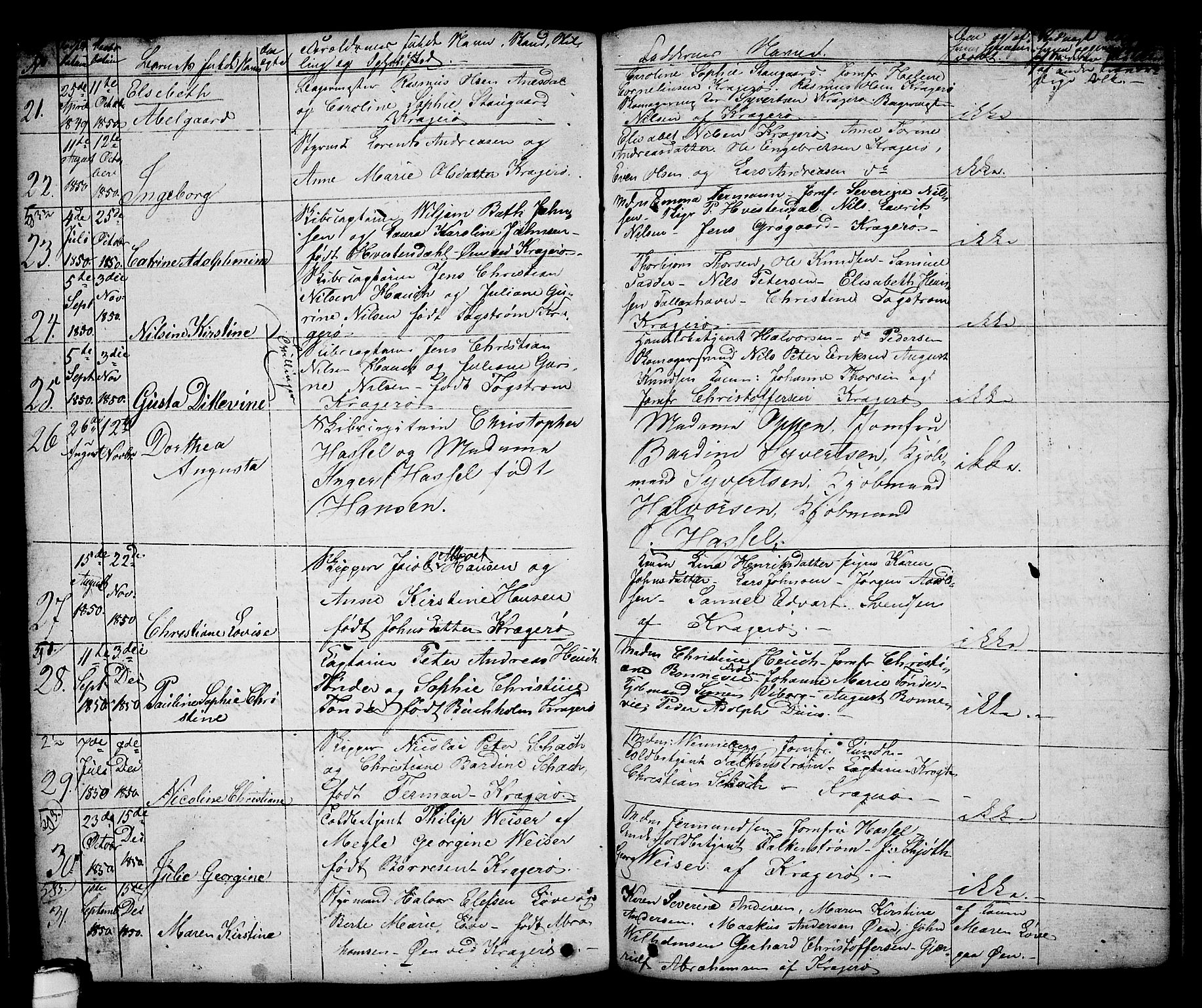 Kragerø kirkebøker, SAKO/A-278/G/Ga/L0003: Parish register (copy) no. 3, 1832-1852, p. 242