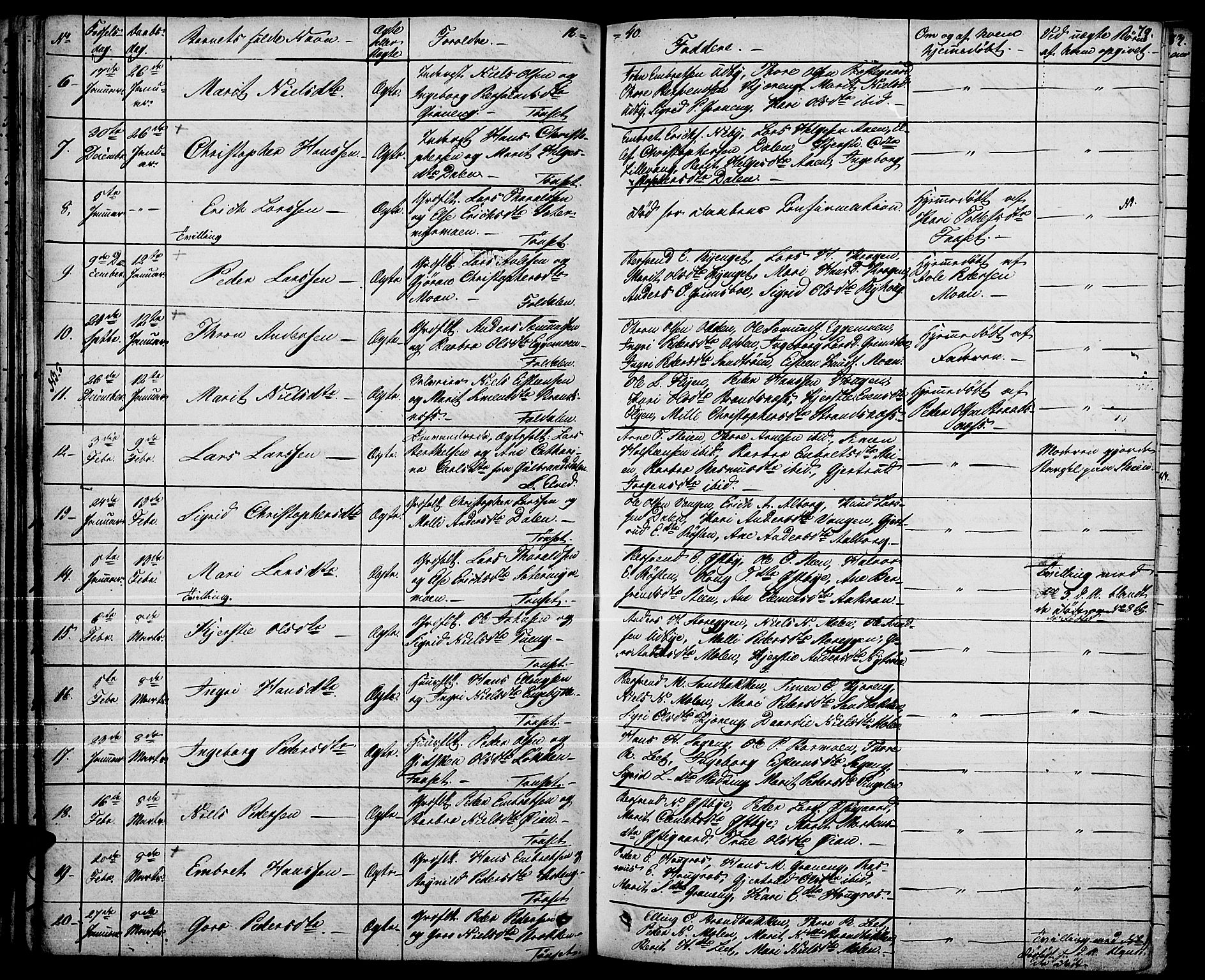 Tynset prestekontor, SAH/PREST-058/H/Ha/Haa/L0019: Parish register (official) no. 19, 1829-1847, p. 79