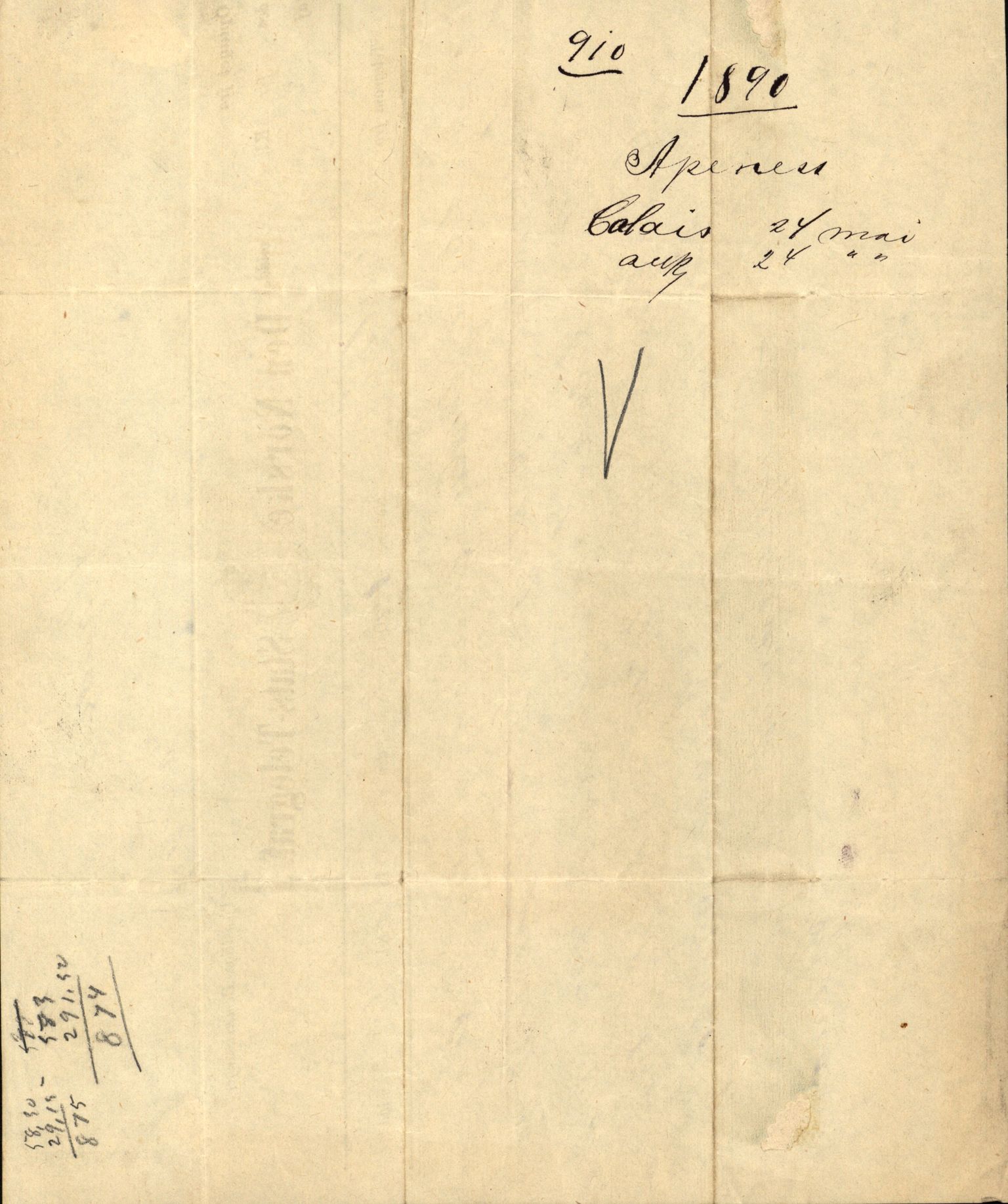 Pa 63 - Østlandske skibsassuranceforening, VEMU/A-1079/G/Ga/L0025/0004: Havaridokumenter / Imanuel, Hefhi, Guldregn, Haabet, Harald, Windsor, 1890, p. 81