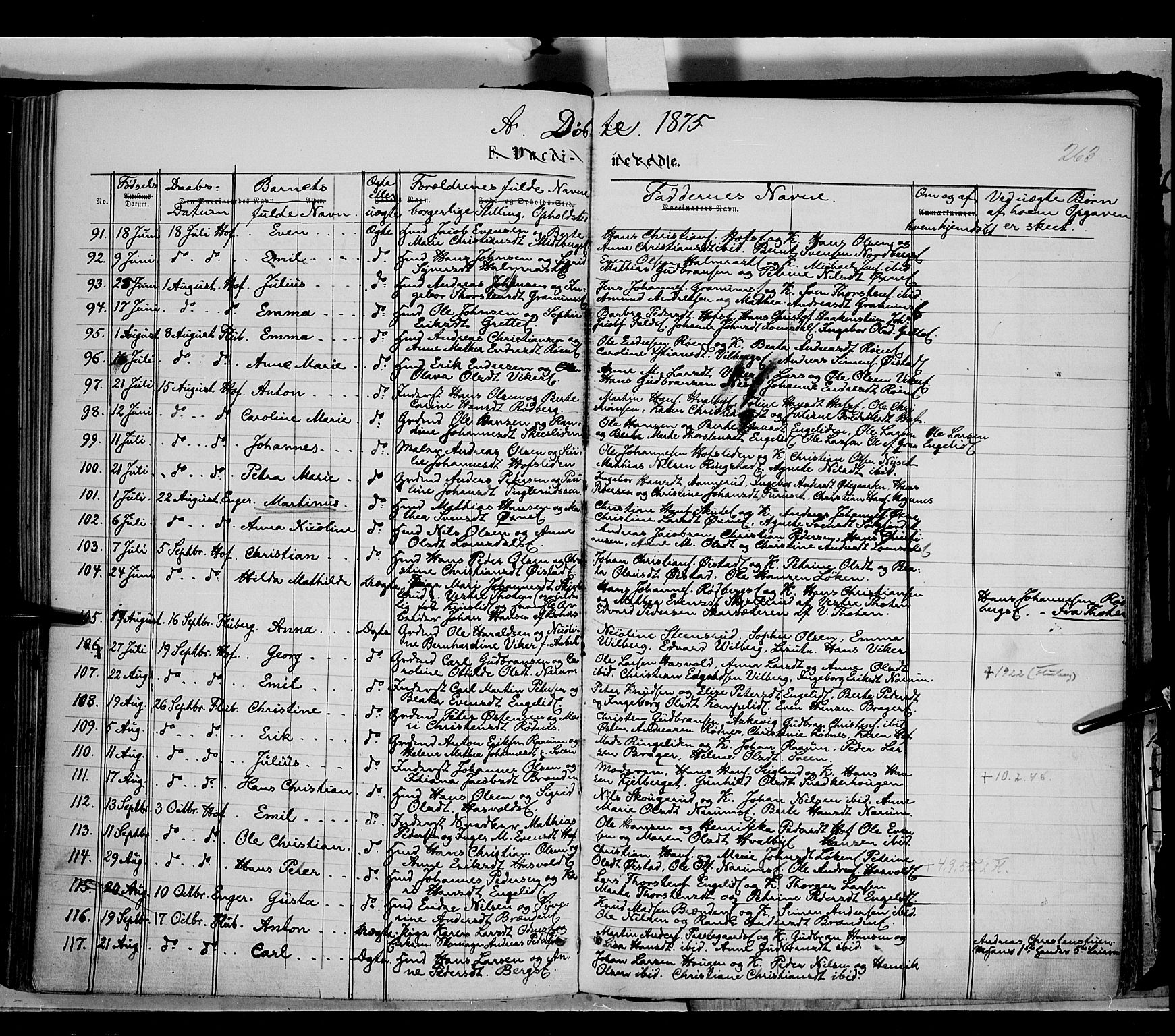 Søndre Land prestekontor, AV/SAH-PREST-122/K/L0001: Parish register (official) no. 1, 1860-1877, p. 263