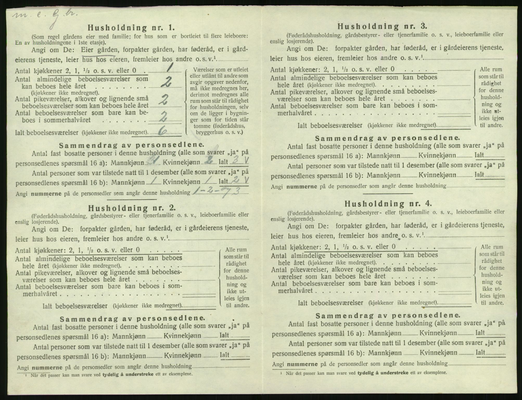 SAK, 1920 census for Bakke, 1920, p. 591