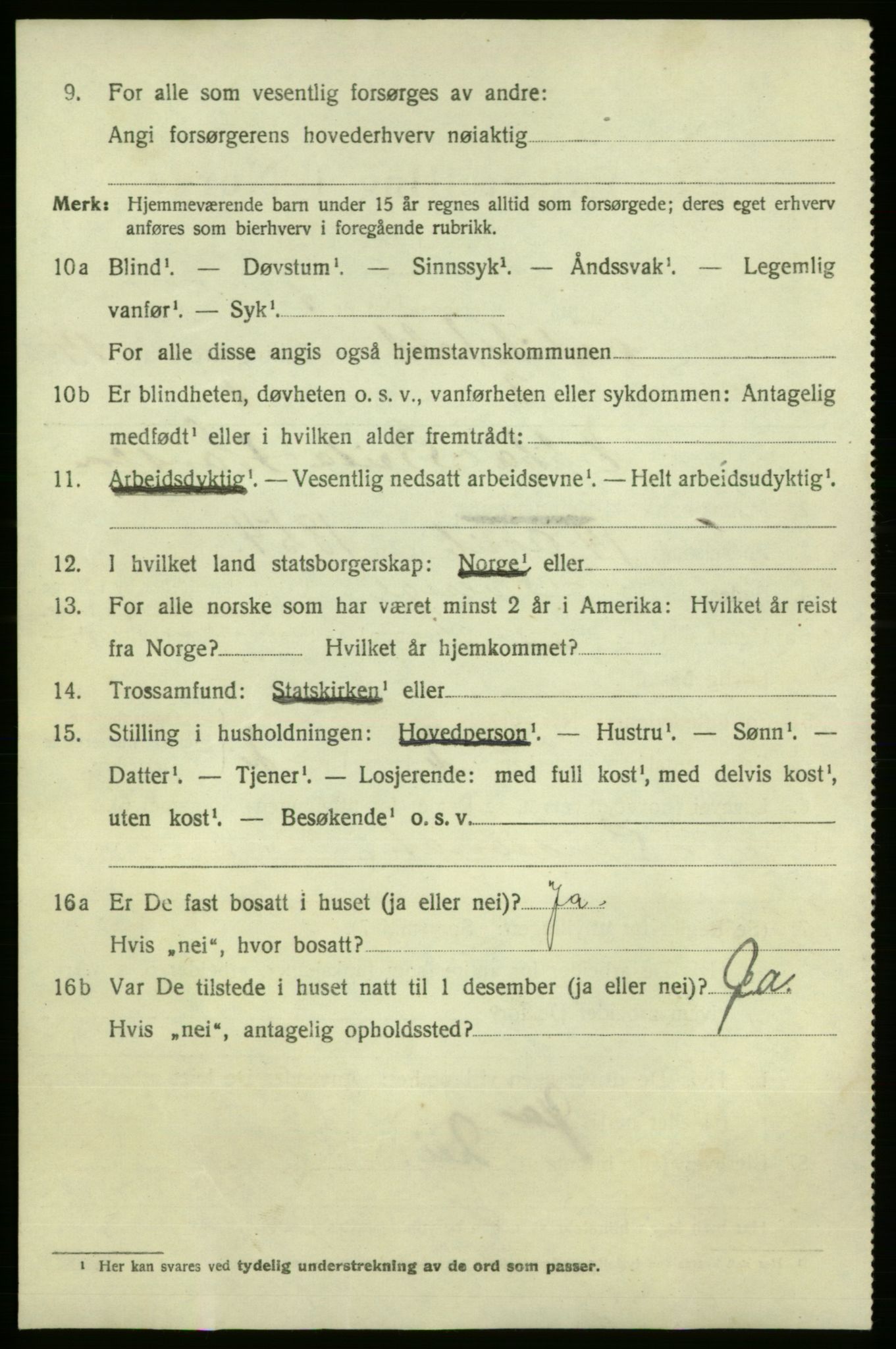 SAO, 1920 census for Fredrikshald, 1920, p. 22164