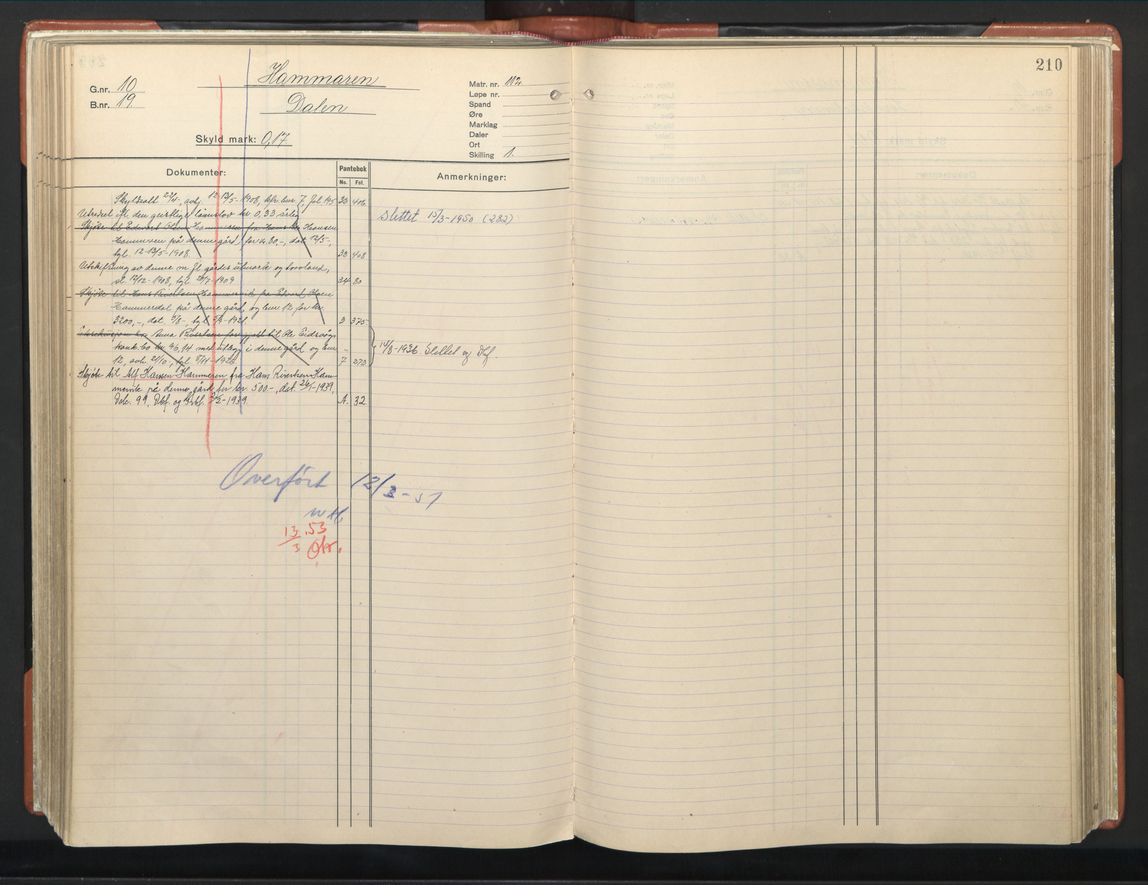 Hitra sorenskriveri, AV/SAT-A-0018/2/2A/L0002: Mortgage register no. 2, p. 210