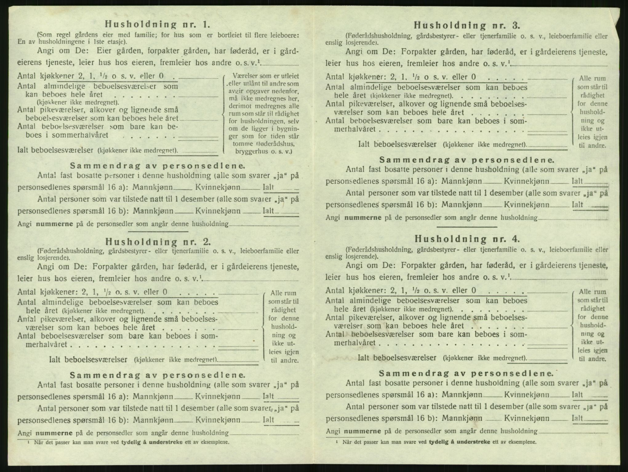 SAT, 1920 census for Vevelstad, 1920, p. 407