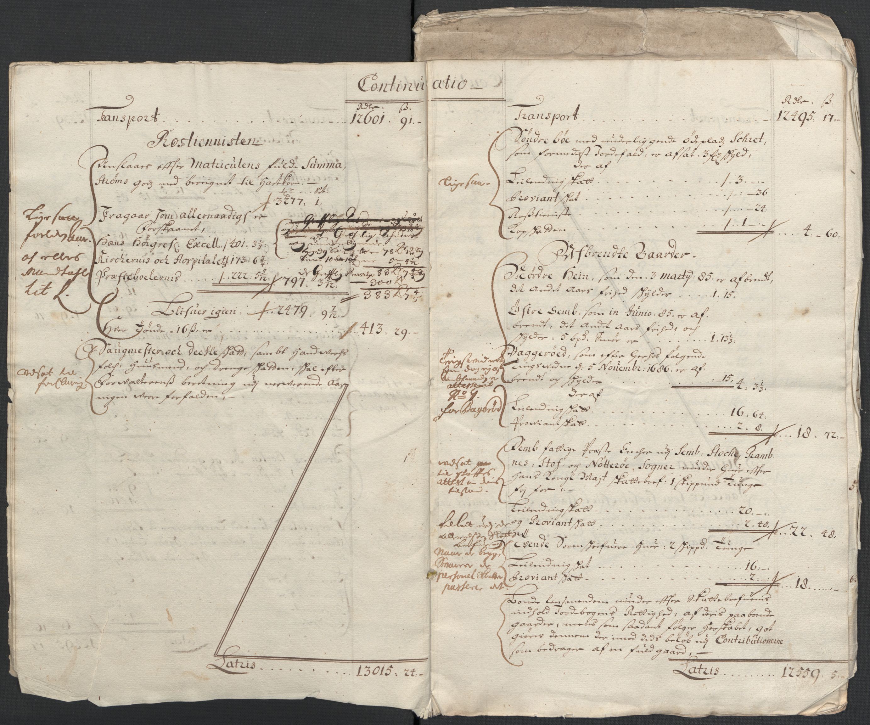 Rentekammeret inntil 1814, Reviderte regnskaper, Fogderegnskap, AV/RA-EA-4092/R32/L1857: Fogderegnskap Jarlsberg grevskap, 1686-1690, p. 5