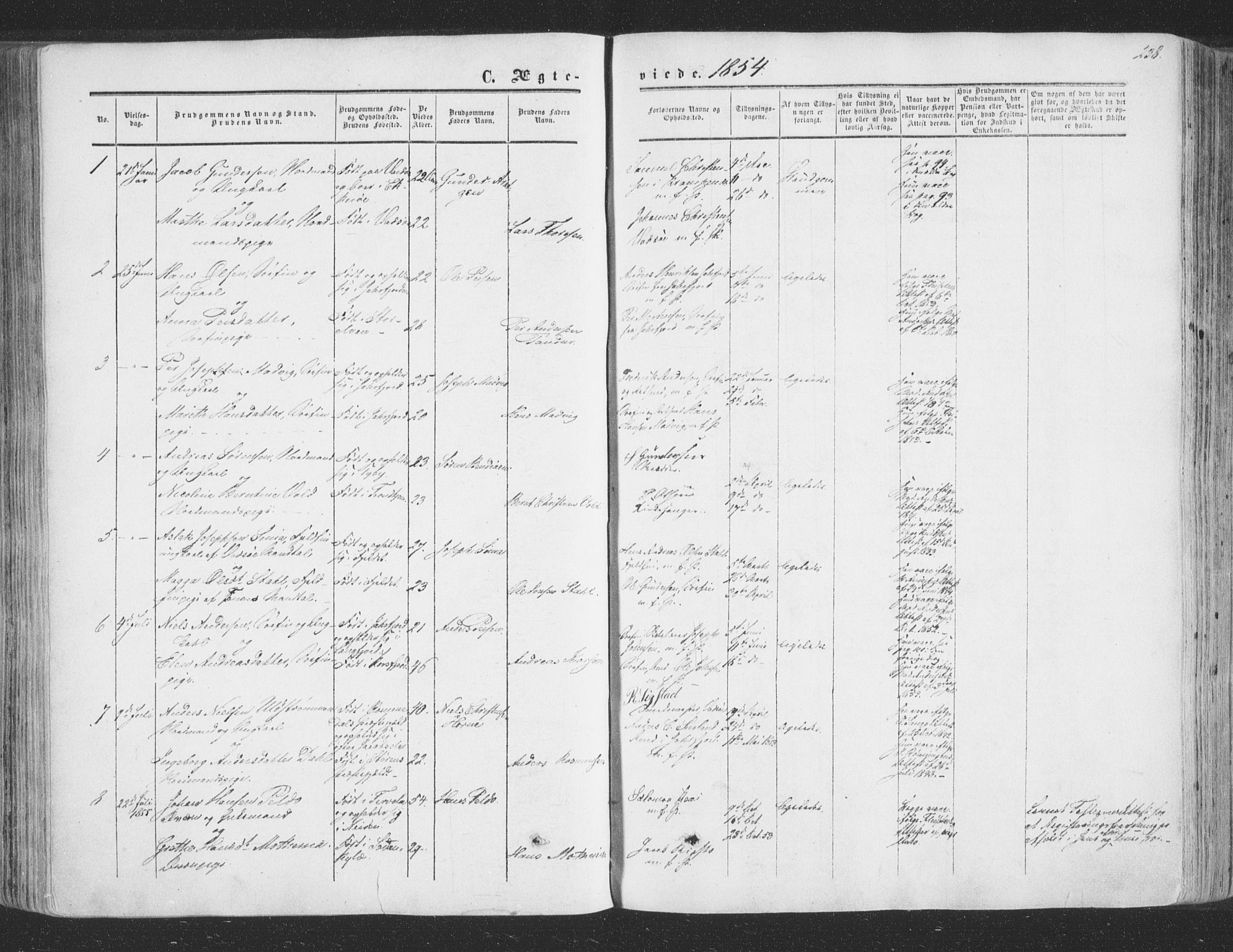 Vadsø sokneprestkontor, SATØ/S-1325/H/Ha/L0004kirke: Parish register (official) no. 4, 1854-1880, p. 238
