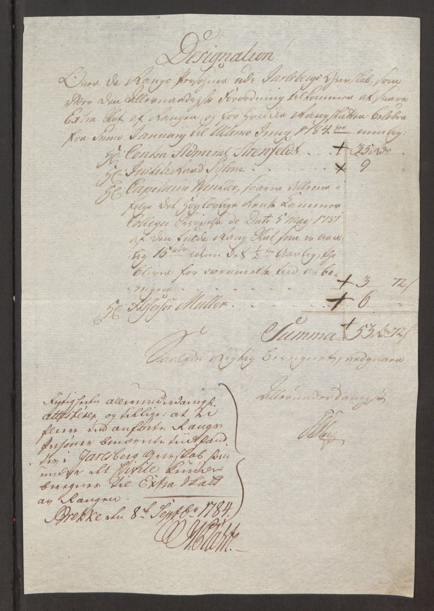 Rentekammeret inntil 1814, Reviderte regnskaper, Fogderegnskap, AV/RA-EA-4092/R32/L1960: Ekstraskatten Jarlsberg grevskap, 1762-1772, p. 291