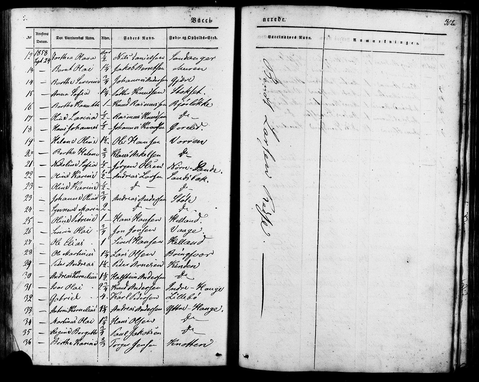 Ministerialprotokoller, klokkerbøker og fødselsregistre - Møre og Romsdal, AV/SAT-A-1454/503/L0034: Parish register (official) no. 503A02, 1841-1884, p. 302