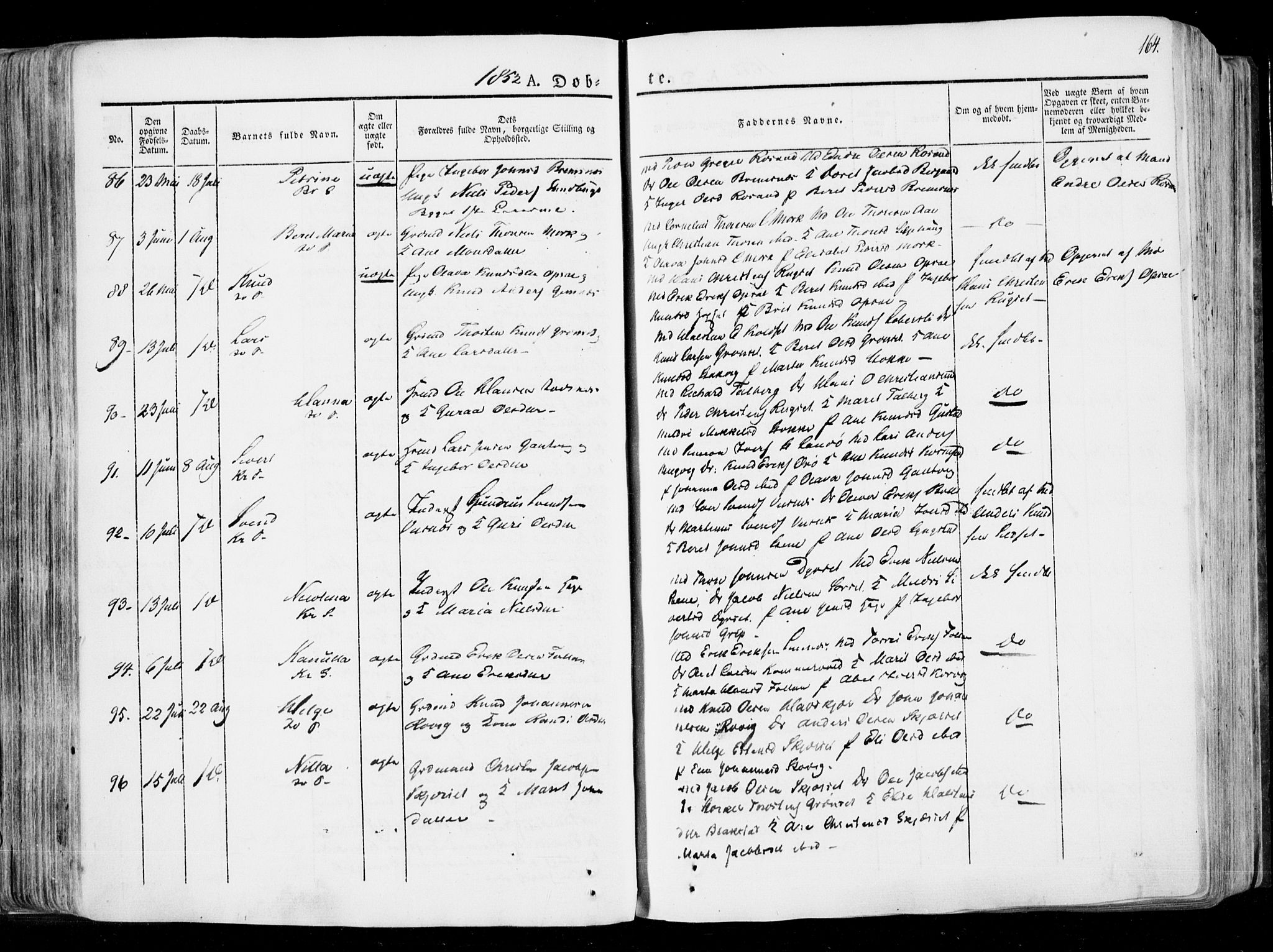 Ministerialprotokoller, klokkerbøker og fødselsregistre - Møre og Romsdal, AV/SAT-A-1454/568/L0803: Parish register (official) no. 568A10, 1830-1853, p. 164