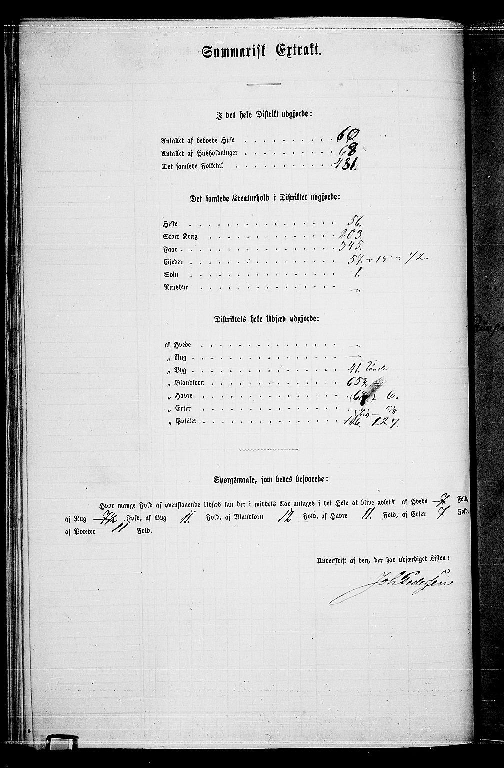 RA, 1865 census for Hurdal, 1865, p. 51