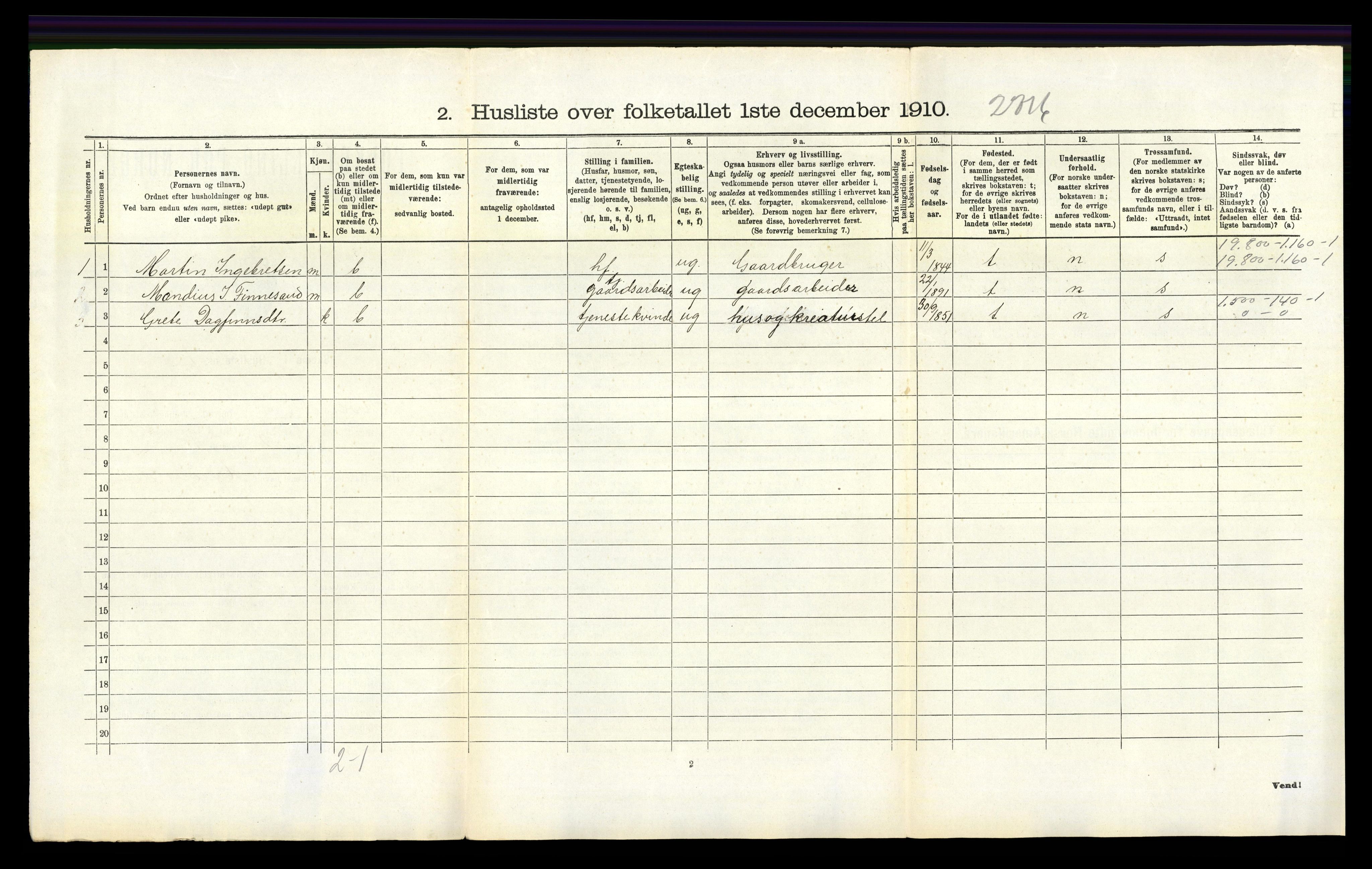 RA, 1910 census for Mosterøy, 1910, p. 220