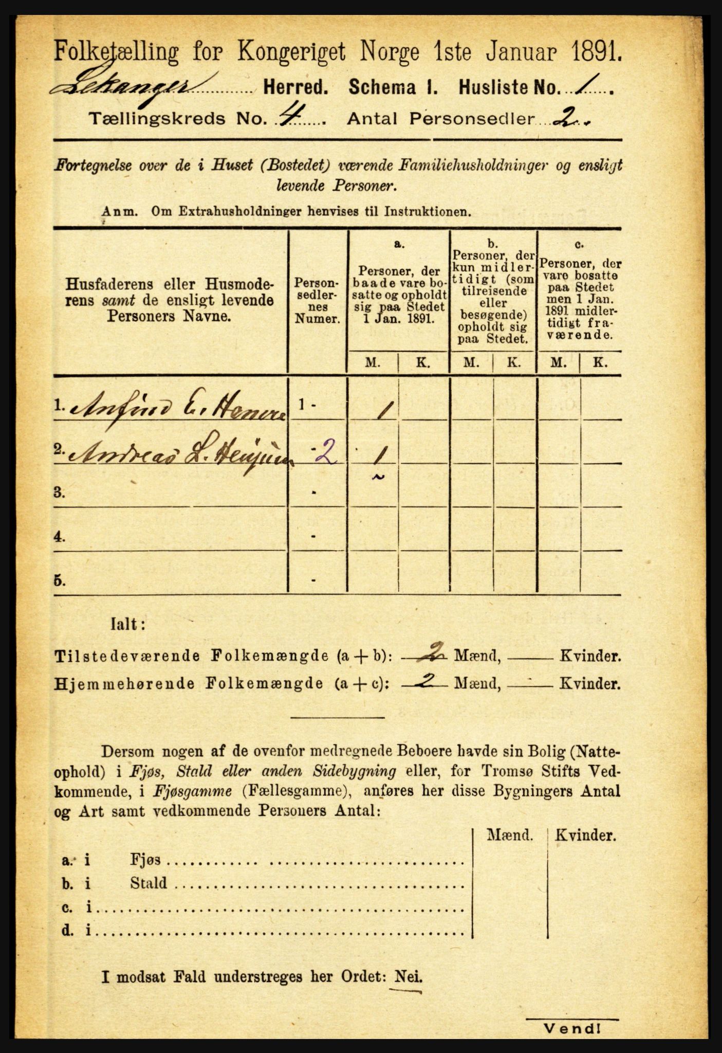 RA, 1891 census for 1419 Leikanger, 1891, p. 522