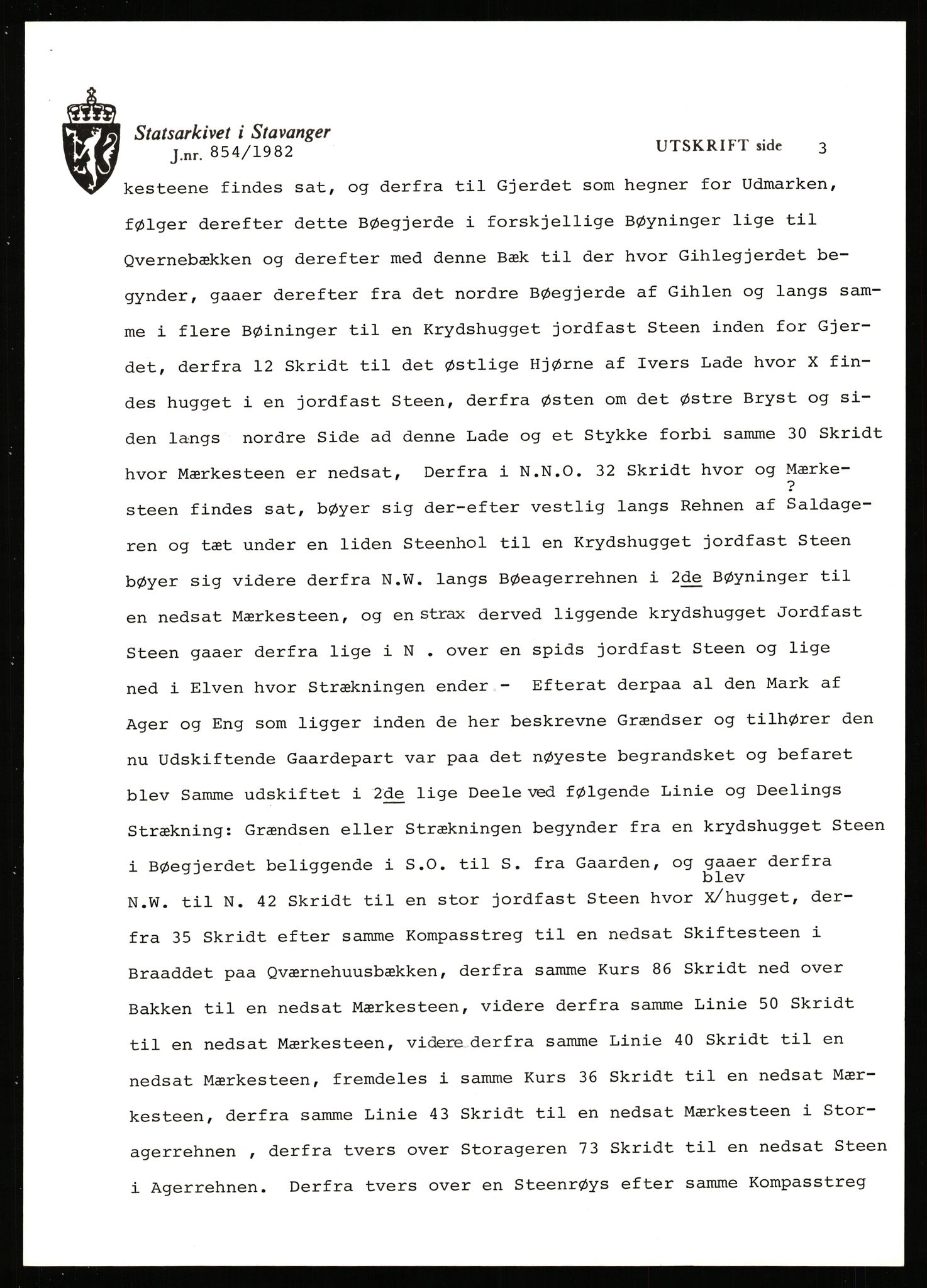 Statsarkivet i Stavanger, AV/SAST-A-101971/03/Y/Yj/L0007: Avskrifter sortert etter gårdsnavn: Berekvam - Birkeland, 1750-1930, p. 578