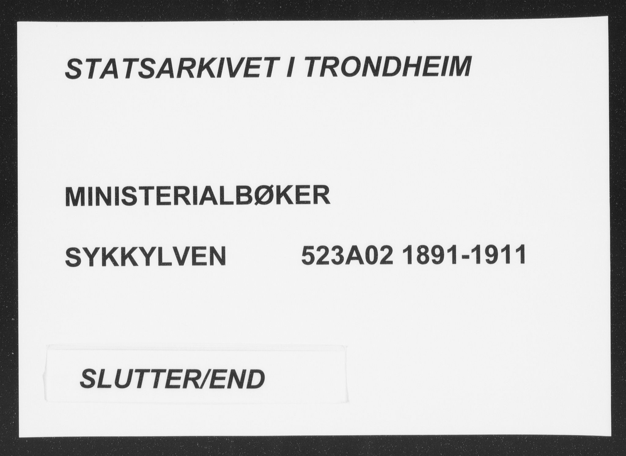Ministerialprotokoller, klokkerbøker og fødselsregistre - Møre og Romsdal, SAT/A-1454/523/L0335: Parish register (official) no. 523A02, 1891-1911