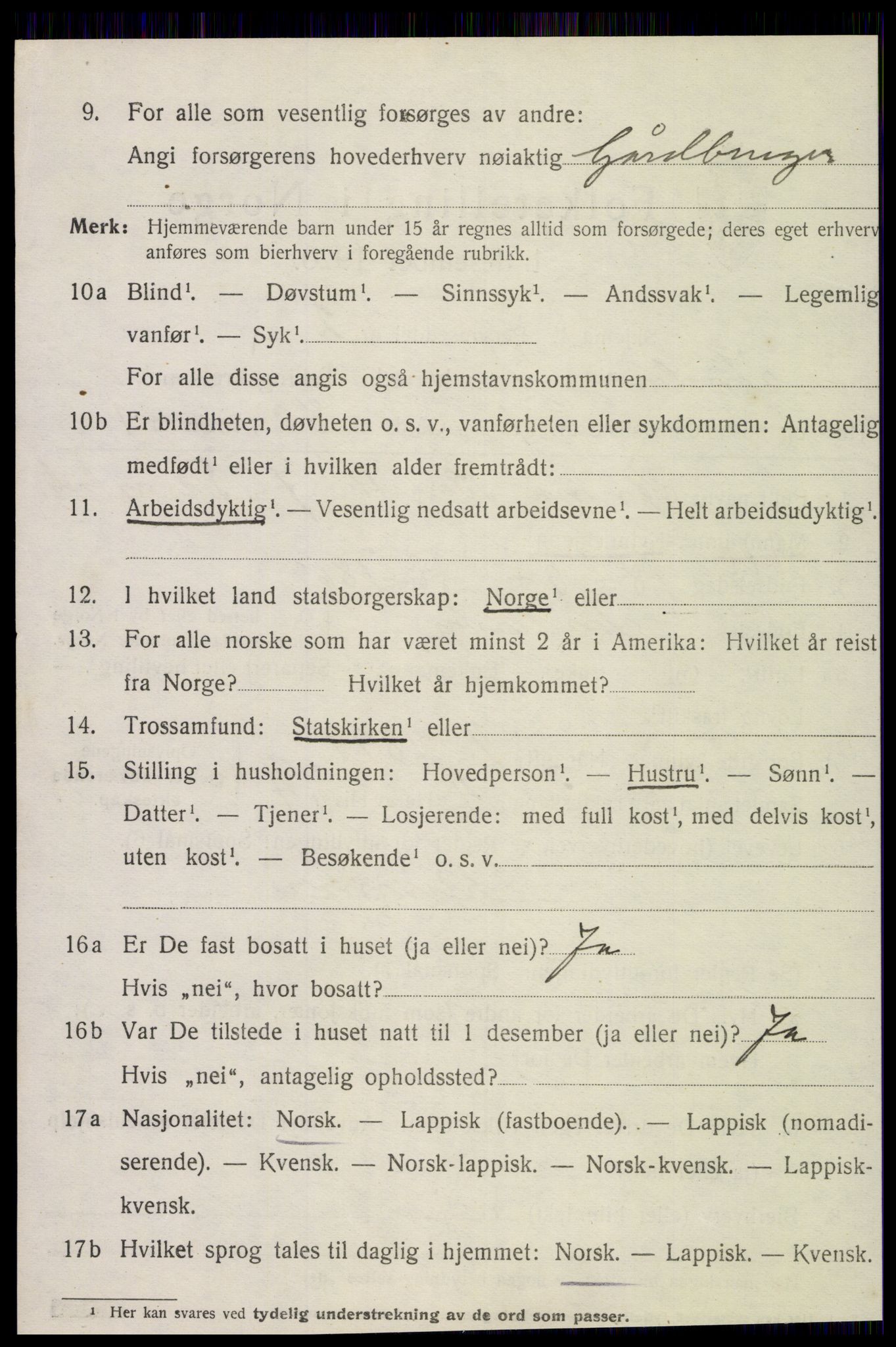 SAT, 1920 census for Inderøy, 1920, p. 5090