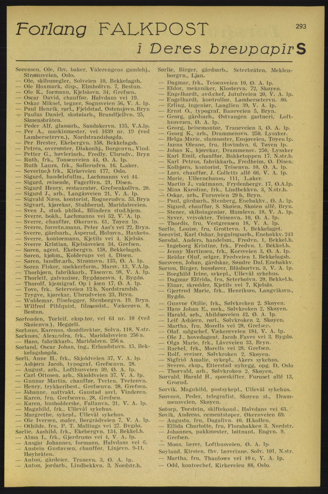 Aker adressebok/adressekalender, PUBL/001/A/005: Aker adressebok, 1934-1935, p. 293