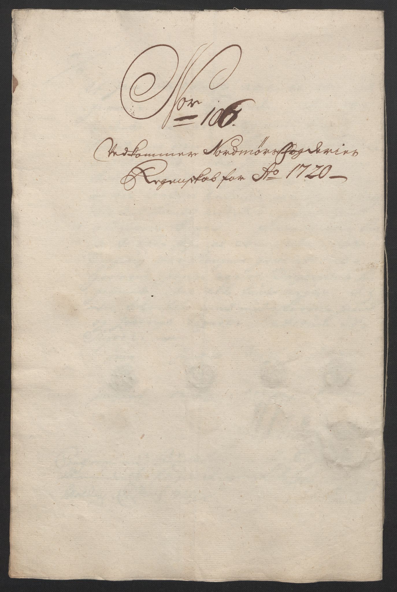 Rentekammeret inntil 1814, Reviderte regnskaper, Fogderegnskap, RA/EA-4092/R56/L3753: Fogderegnskap Nordmøre, 1720, p. 360