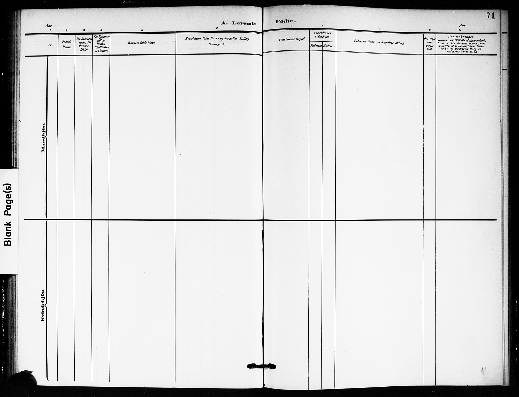 Drøbak prestekontor Kirkebøker, SAO/A-10142a/F/Fc/L0001: Parish register (official) no. III 1, 1871-1900, p. 71