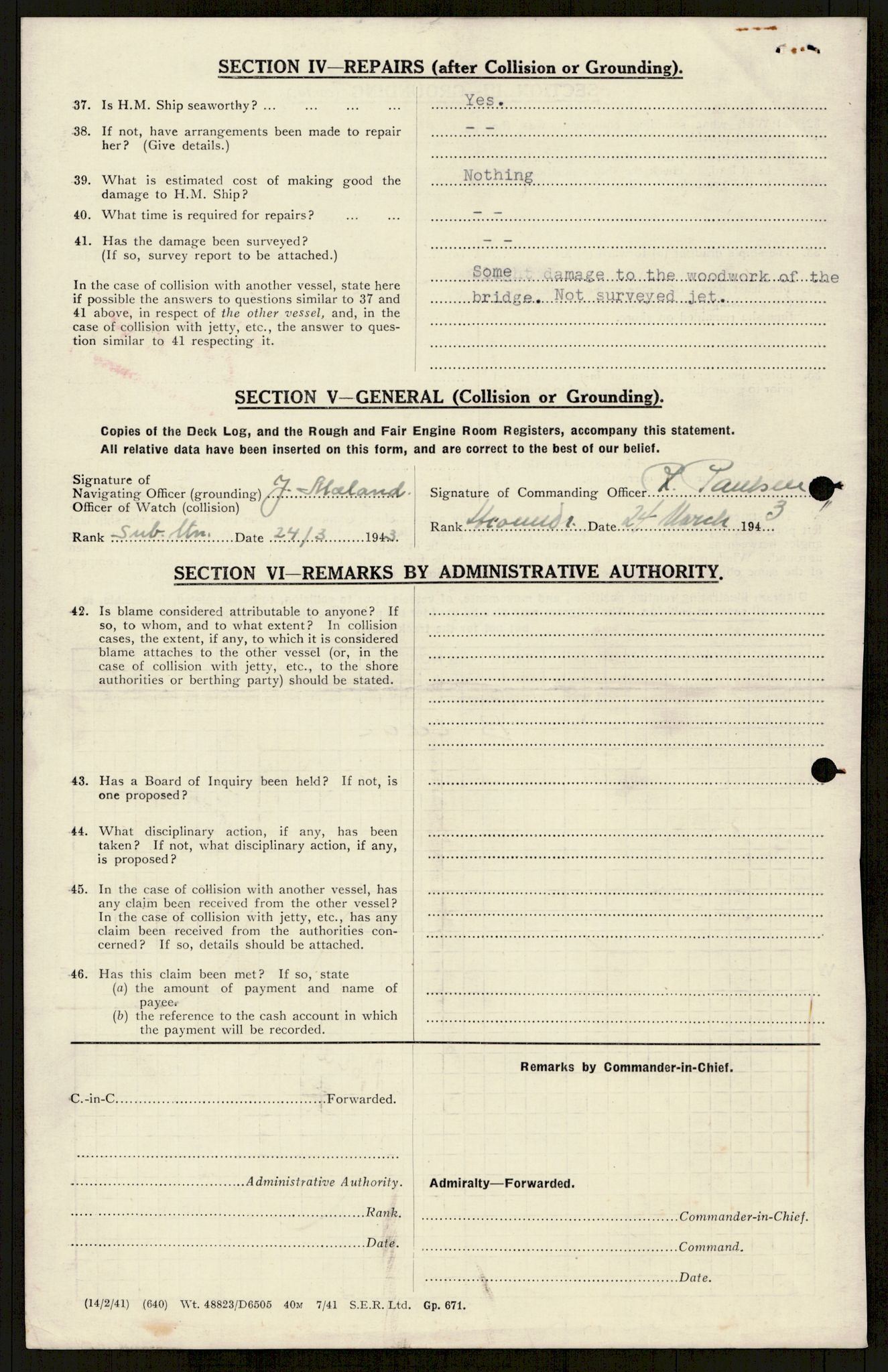 Forsvaret, Sjøforsvarets overkommando, AV/RA-RAFA-2035/D/Dc/L0305: --, 1940-1946, p. 538