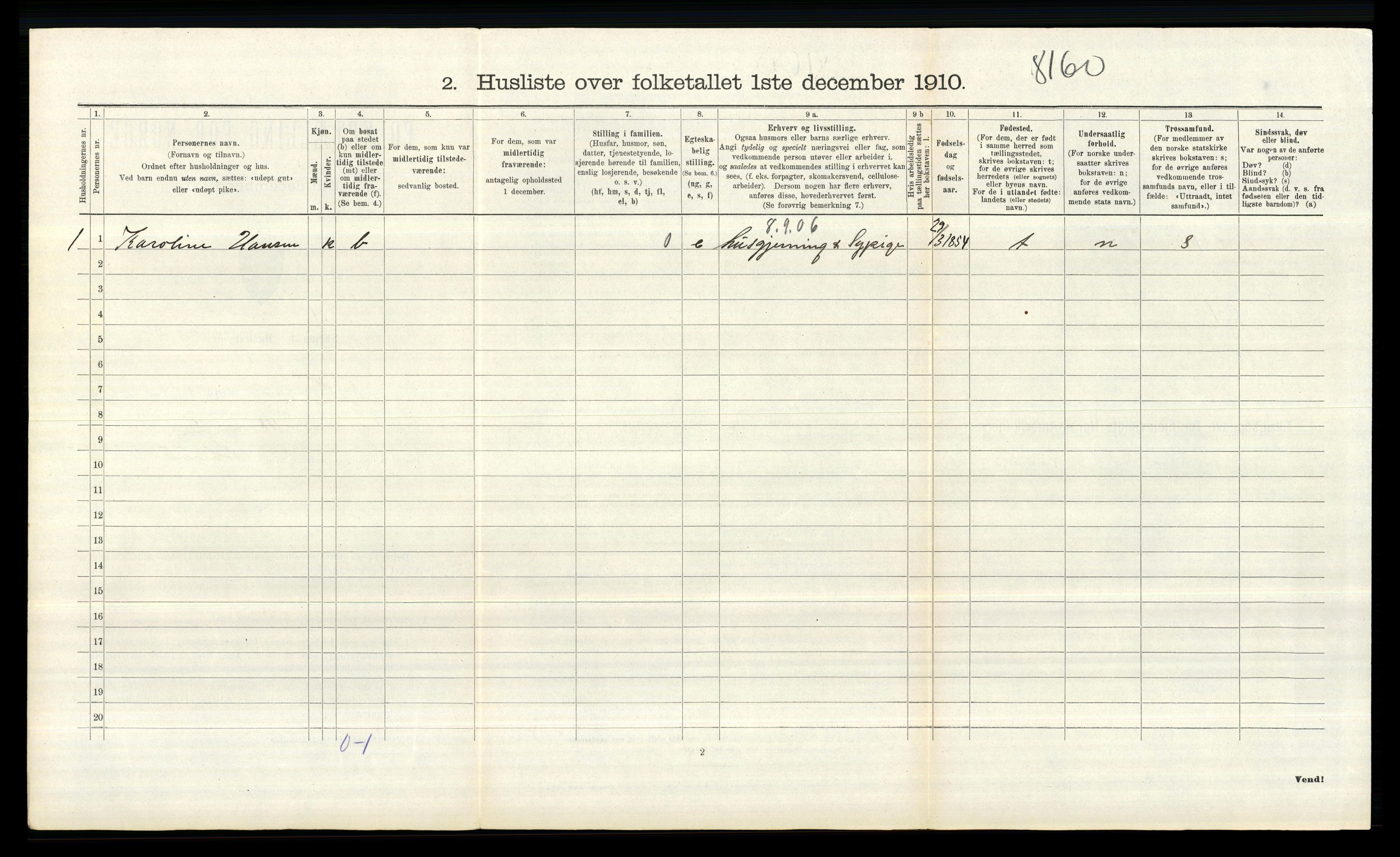 RA, 1910 census for Øymark, 1910, p. 625