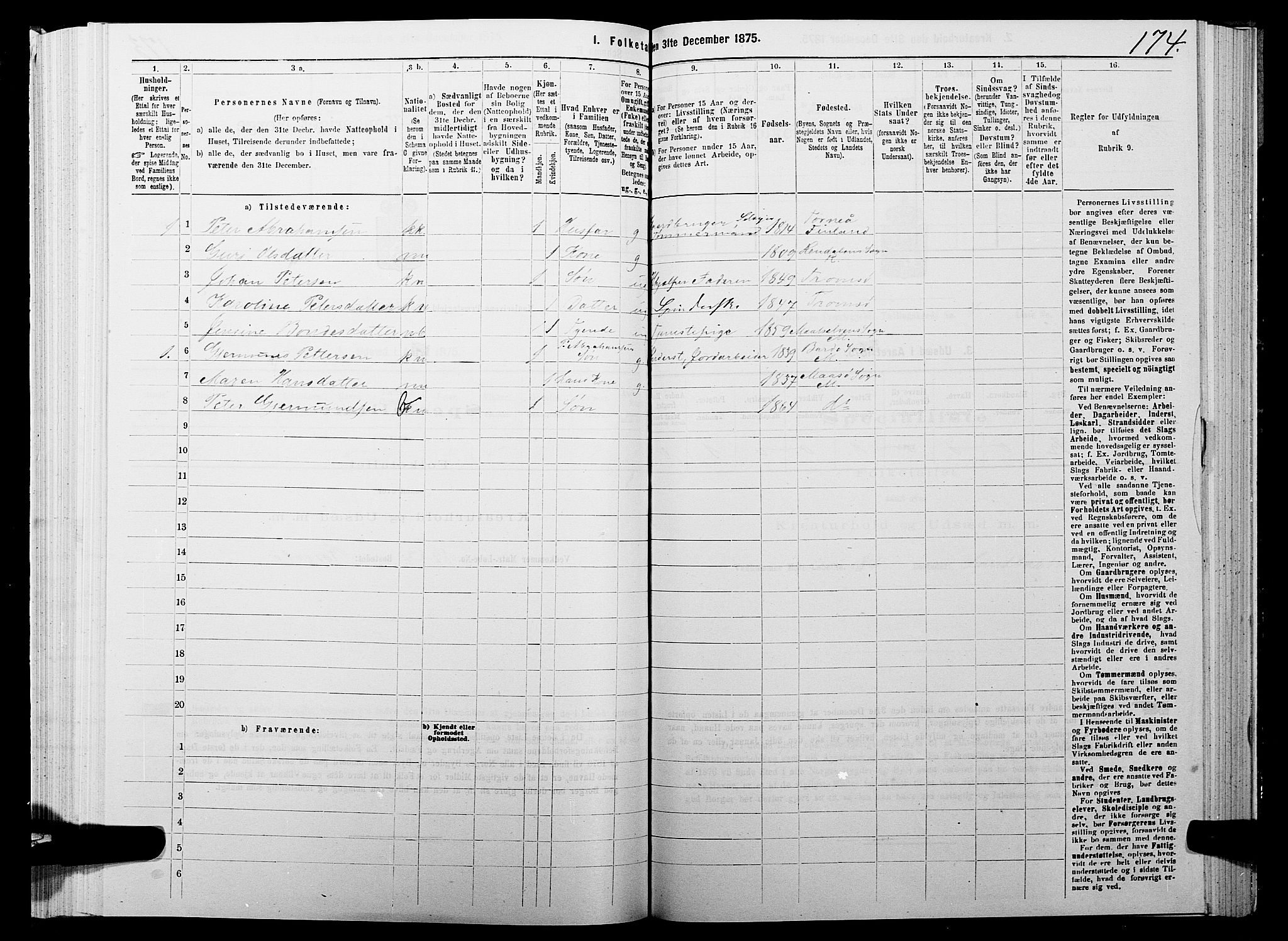 SATØ, 1875 census for 1924P Målselv, 1875, p. 1174