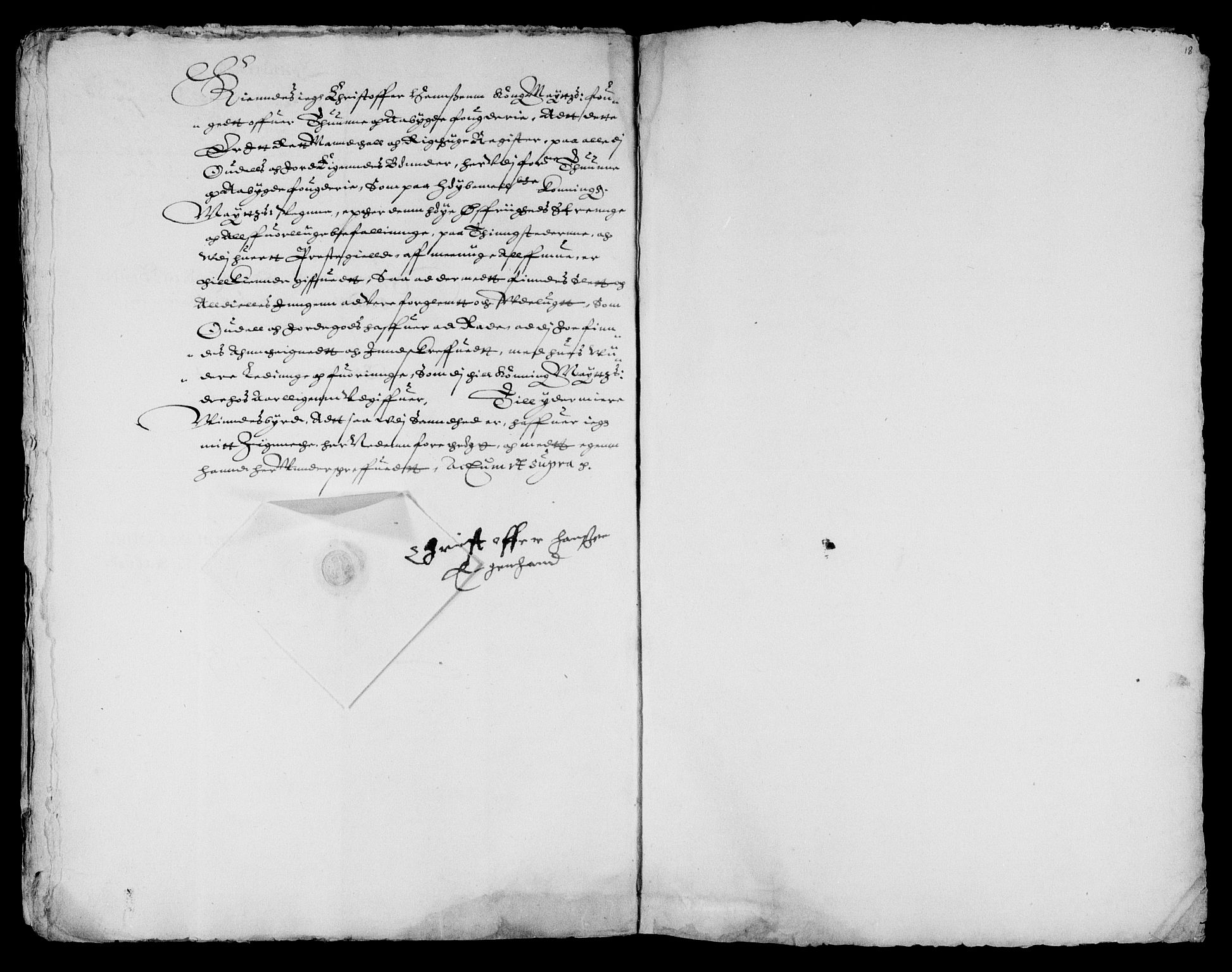 Danske Kanselli, Skapsaker, AV/RA-EA-4061/F/L0038: Skap 9, pakke 324-350, 1615-1721, p. 247