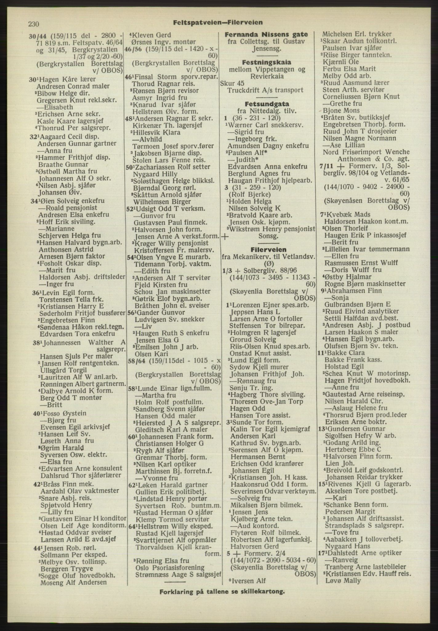 Kristiania/Oslo adressebok, PUBL/-, 1970-1971, p. 230
