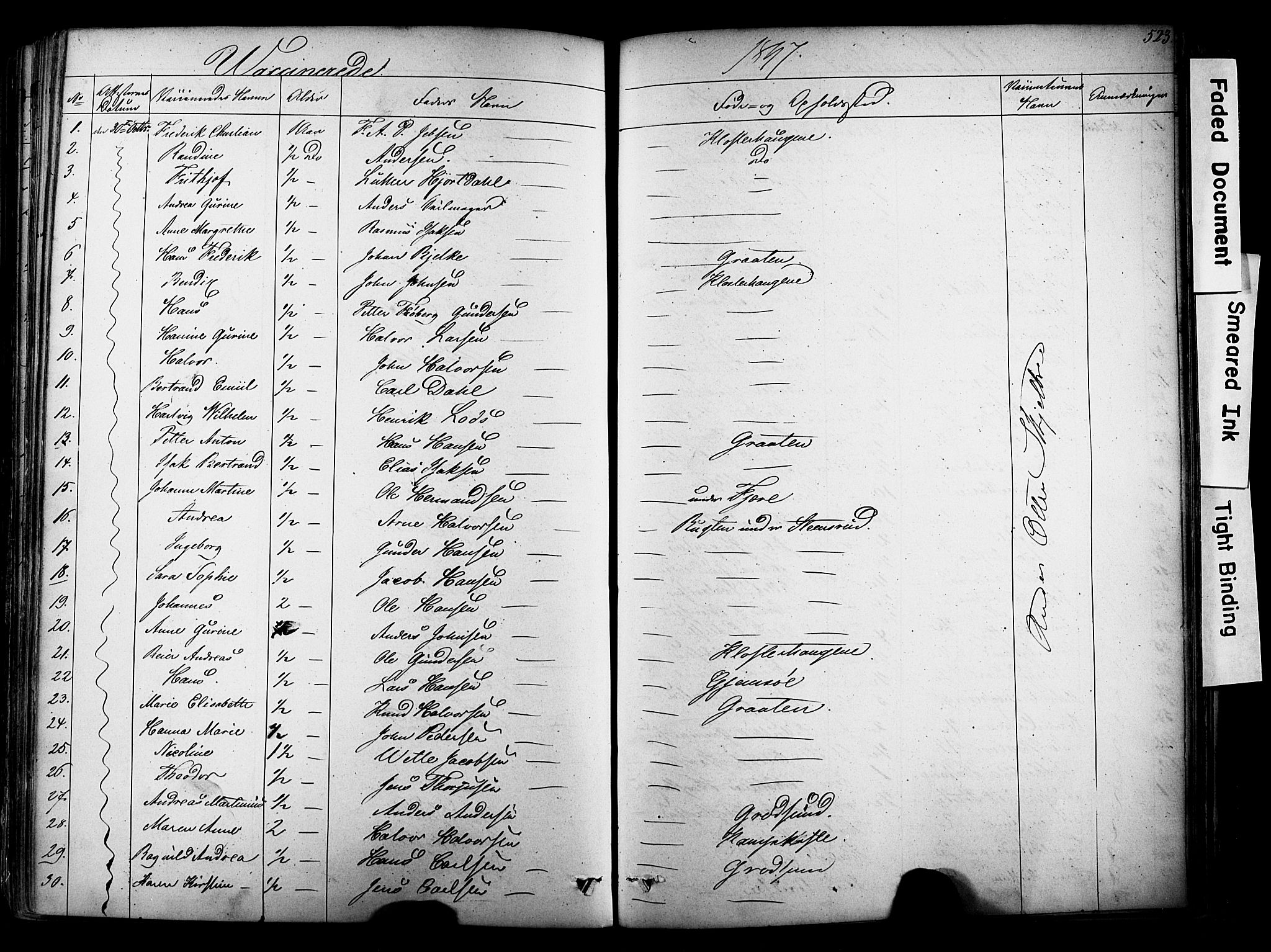 Solum kirkebøker, SAKO/A-306/F/Fa/L0006: Parish register (official) no. I 6, 1844-1855, p. 523
