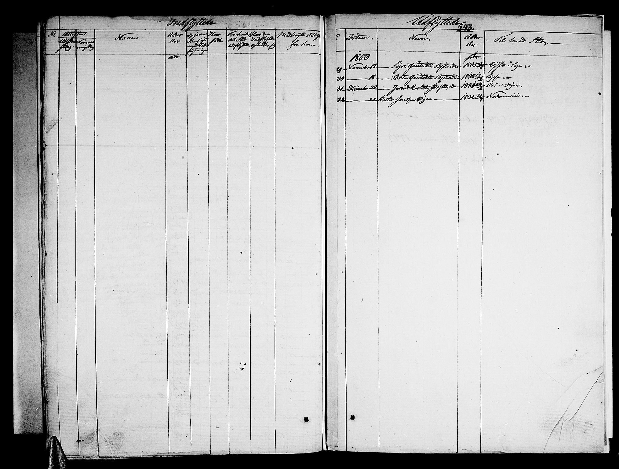 Ullensvang sokneprestembete, AV/SAB-A-78701/H/Haa: Parish register (official) no. A 10, 1825-1853, p. 543