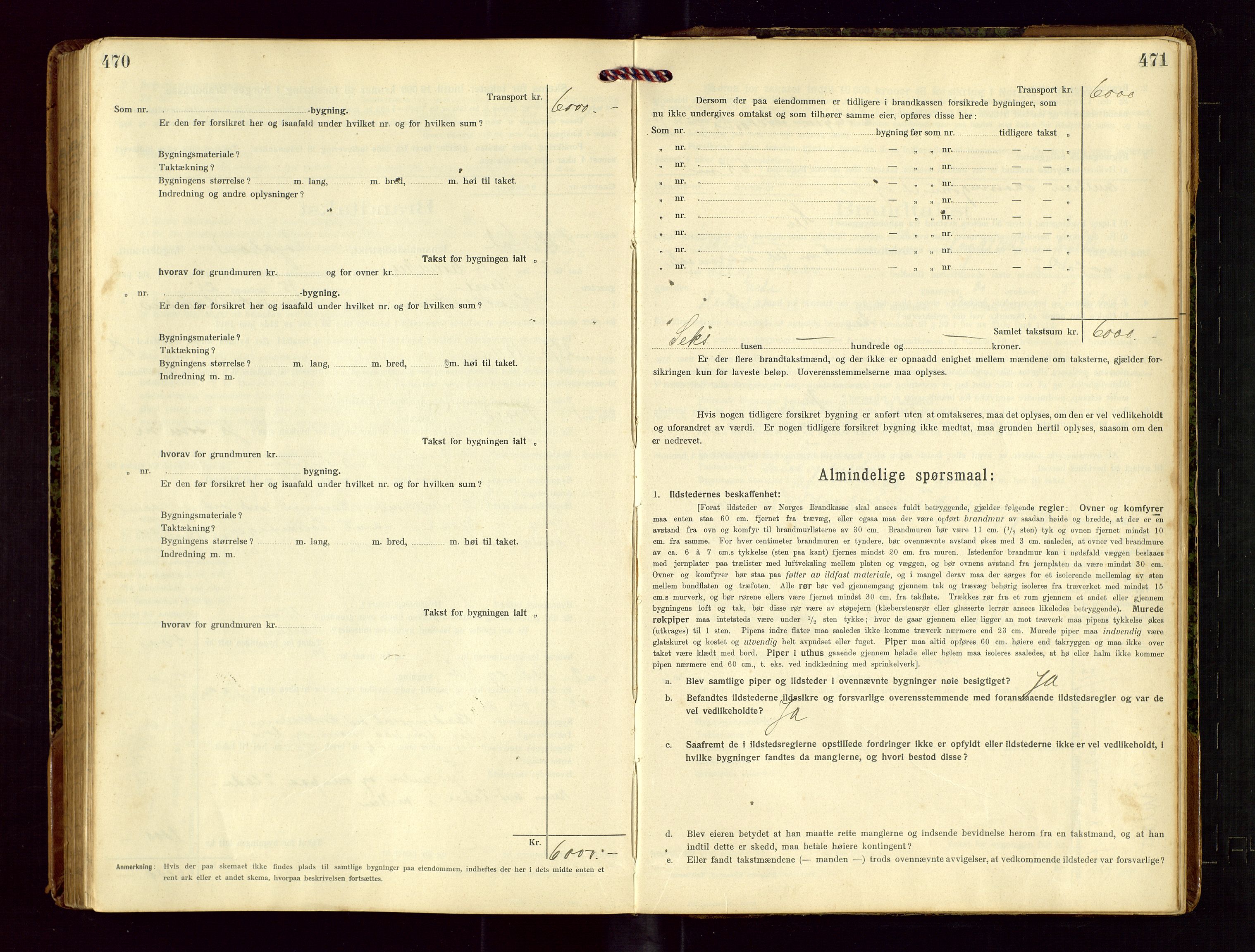 Heskestad lensmannskontor, SAST/A-100304/Gob/L0002: "Brandtakstprotokol", 1915-1922, p. 470-471